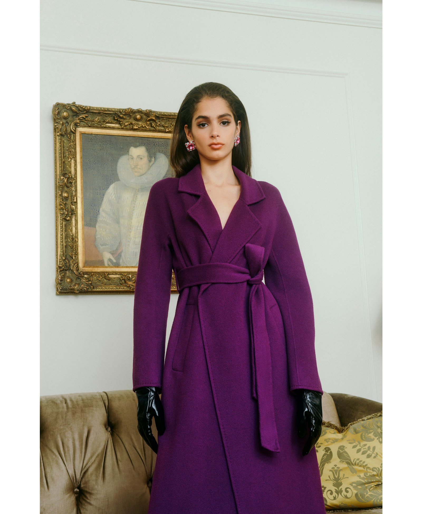 Purple Madeline Coat made by Nana Jacqueline
