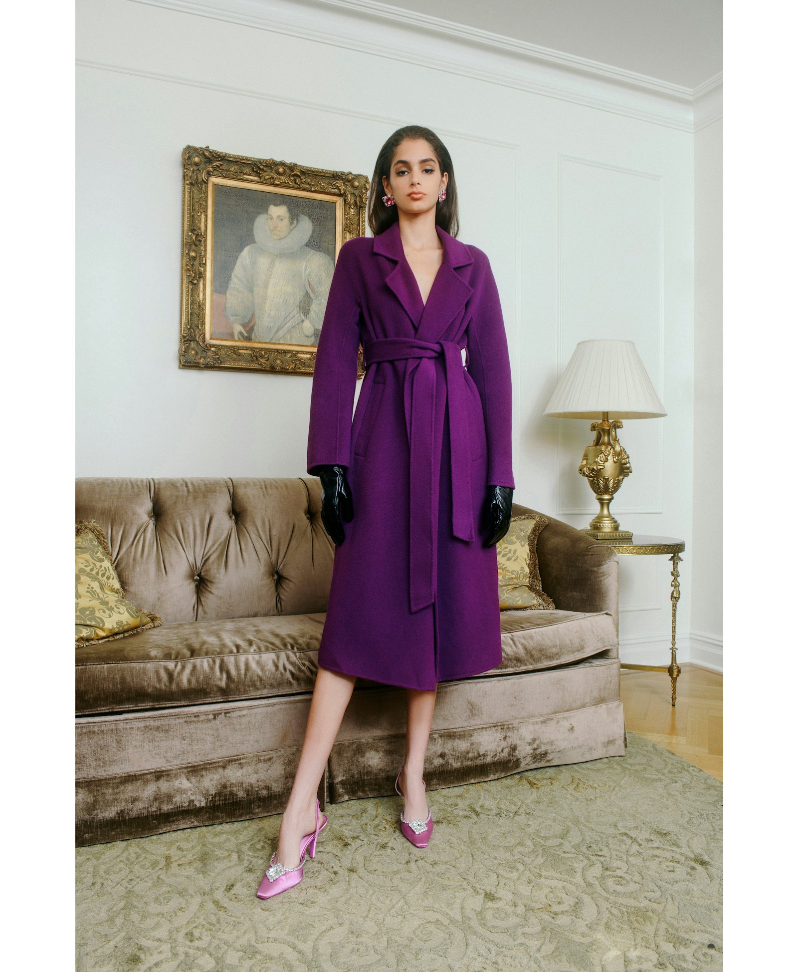 Purple Madeline Coat made by Nana Jacqueline