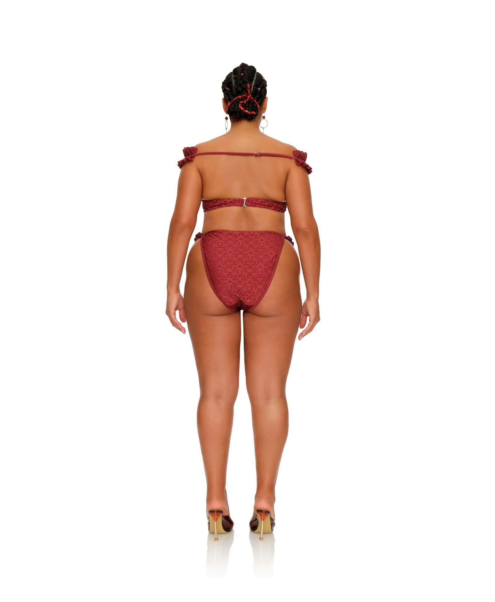 MULAN BIKINI BOTTOM - WINE made by Andrea Iyamah