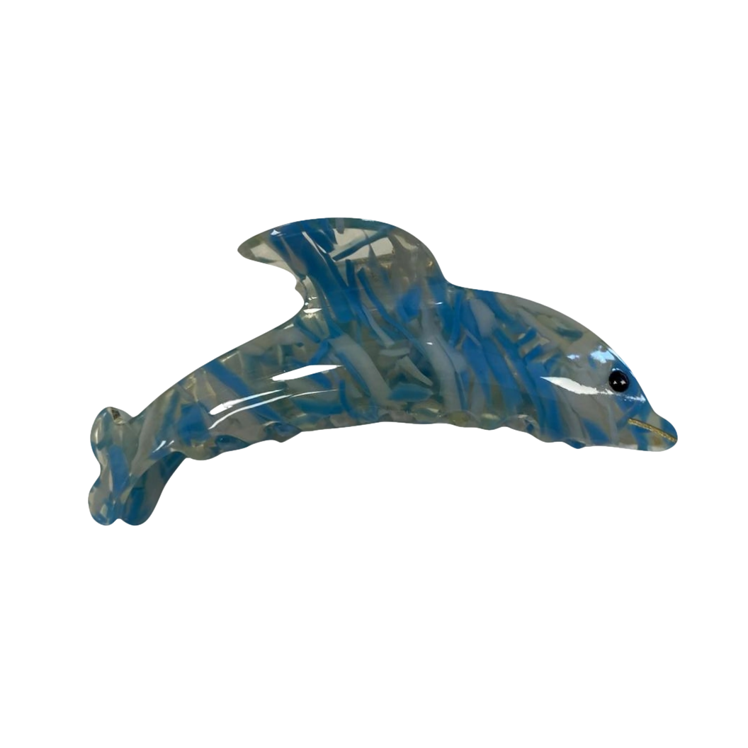 Oceanus Swimwear Dolphin Hairclip Blue