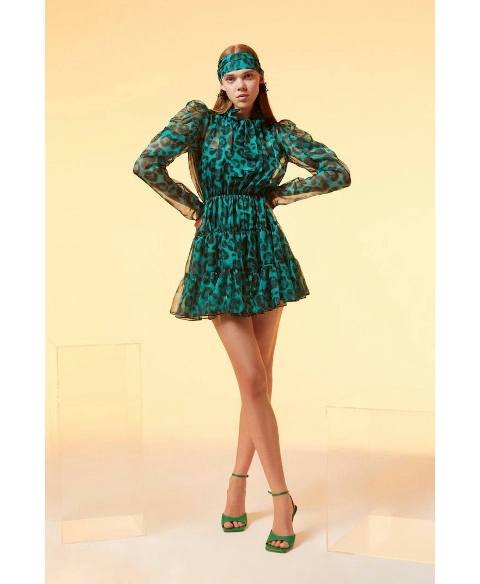 Molly Dress - Green in Green made by Gigii's