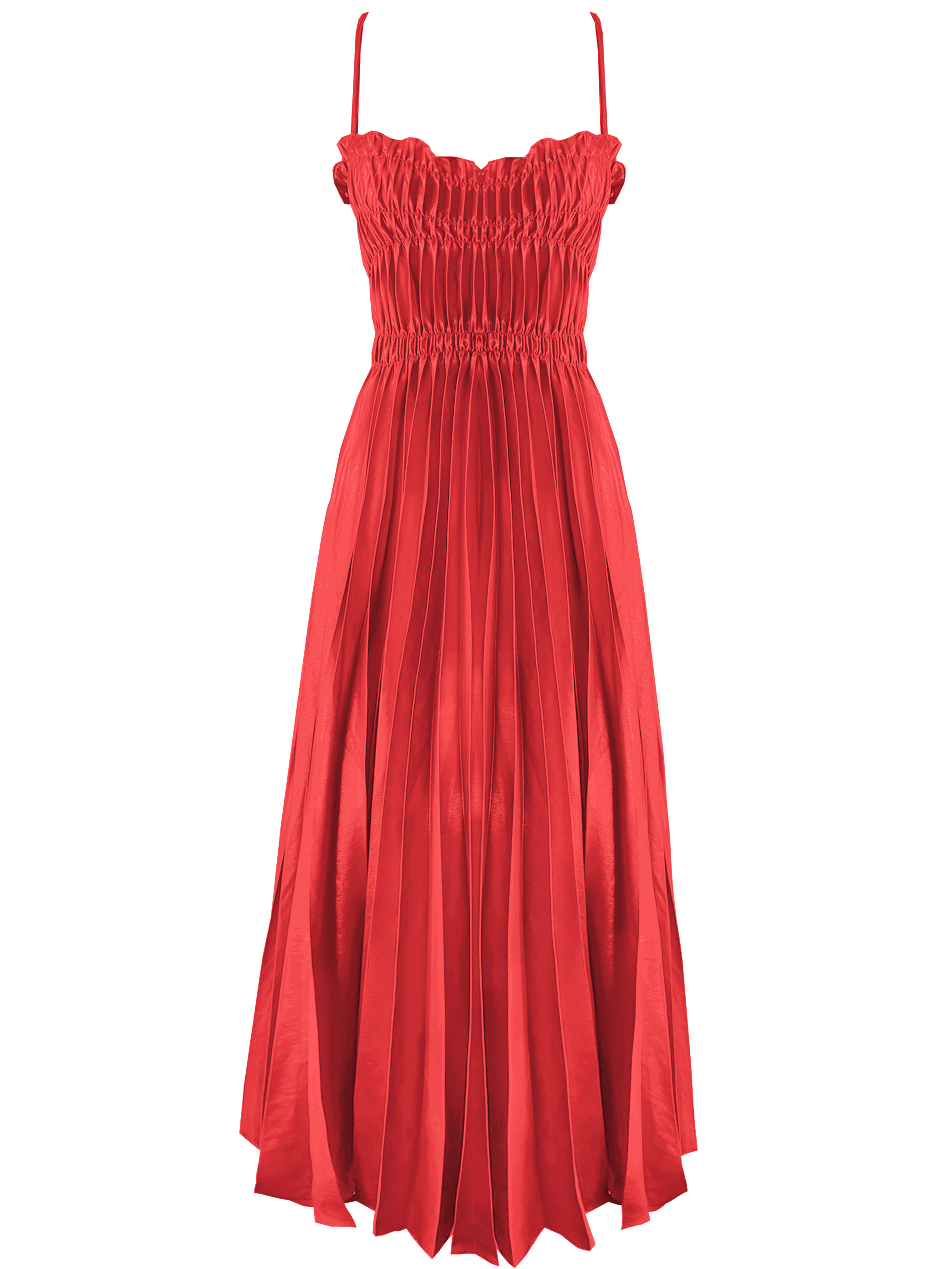 Shop Georgia Hardinge Metal Dress In Red