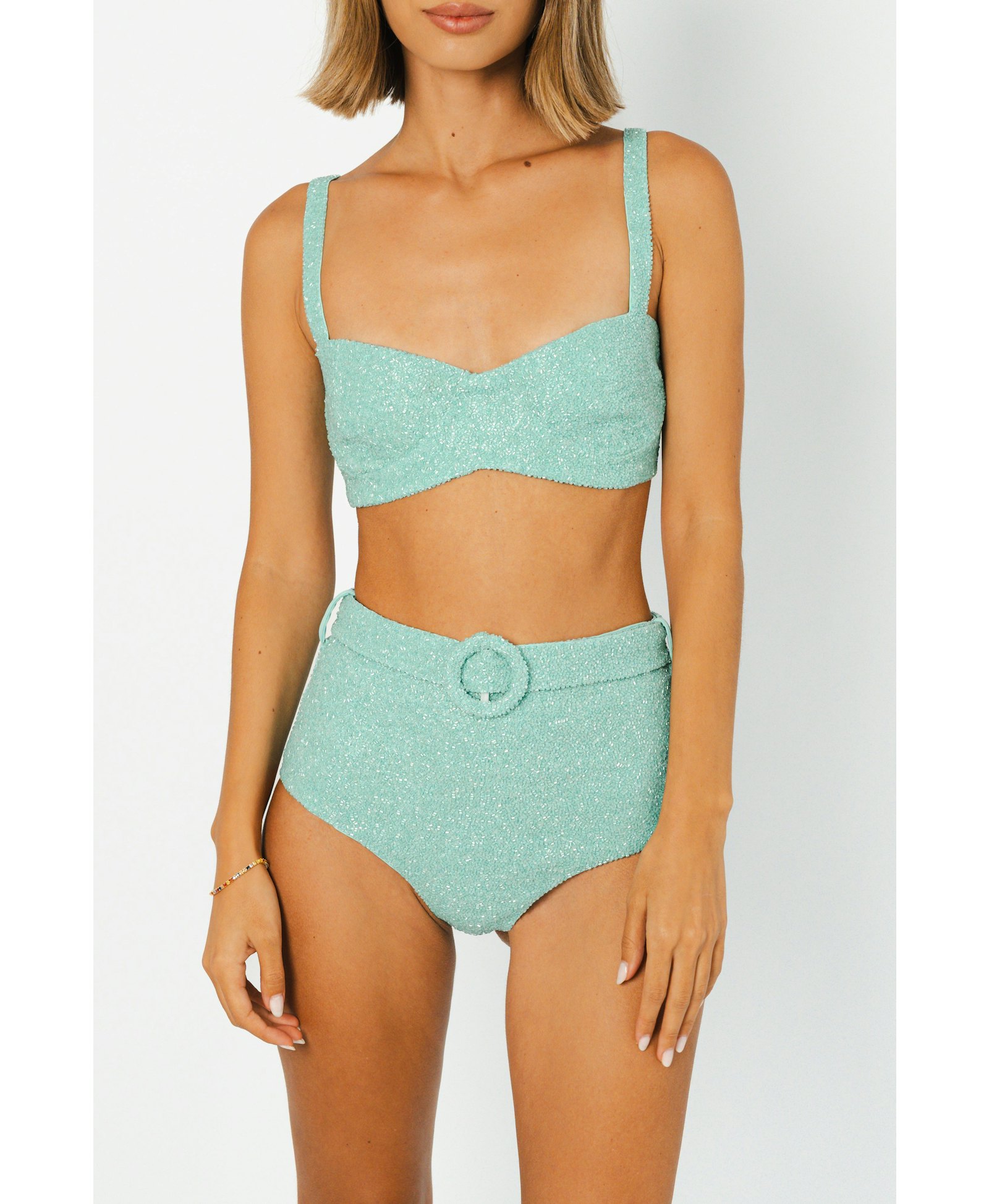 Persephone Pearl Beaded Bikini Set – Daphne Collection made by Oceanus Swimwear