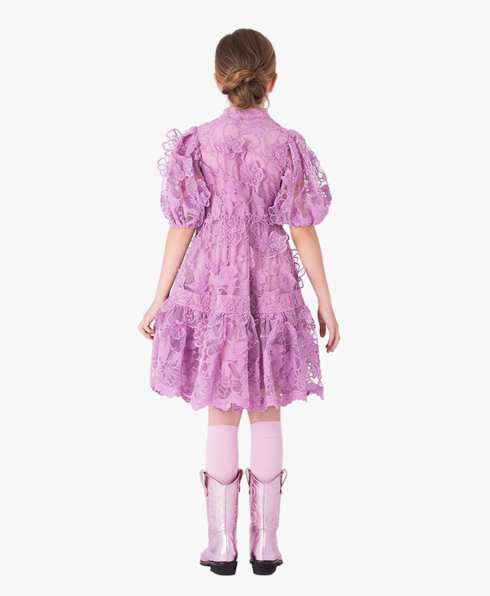 Floral Lace Girls Dress made by Mama Luma