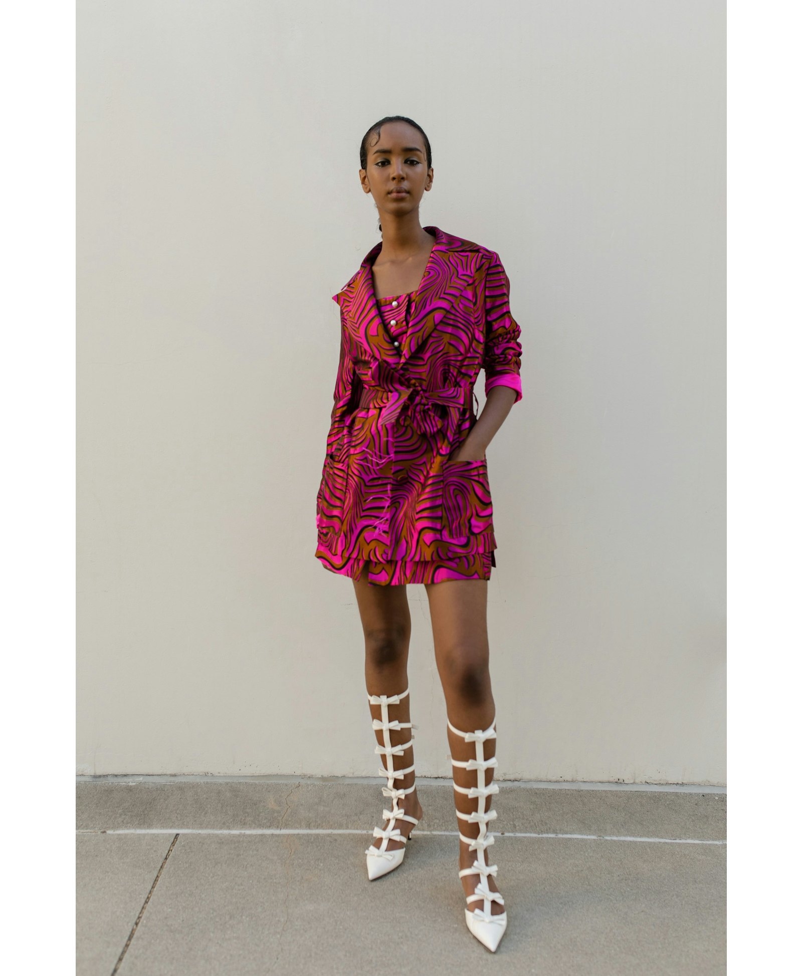 Raspberry Marilyn Jacket №23 made by ANDREEVA