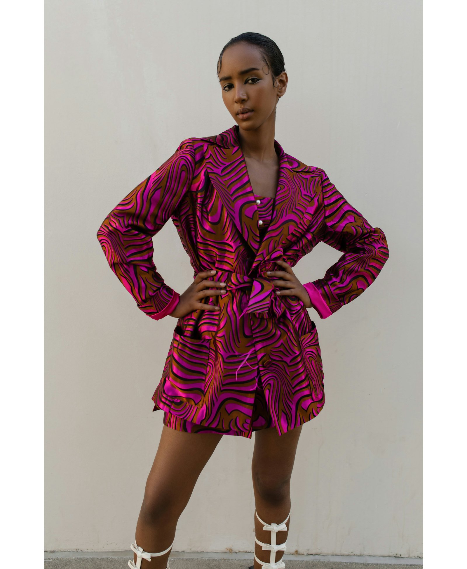 Raspberry Marilyn Jacket №23 made by ANDREEVA