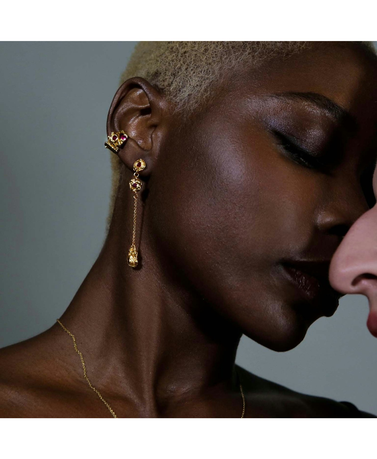 Naha Ruby Earrings made by Loveness Lee