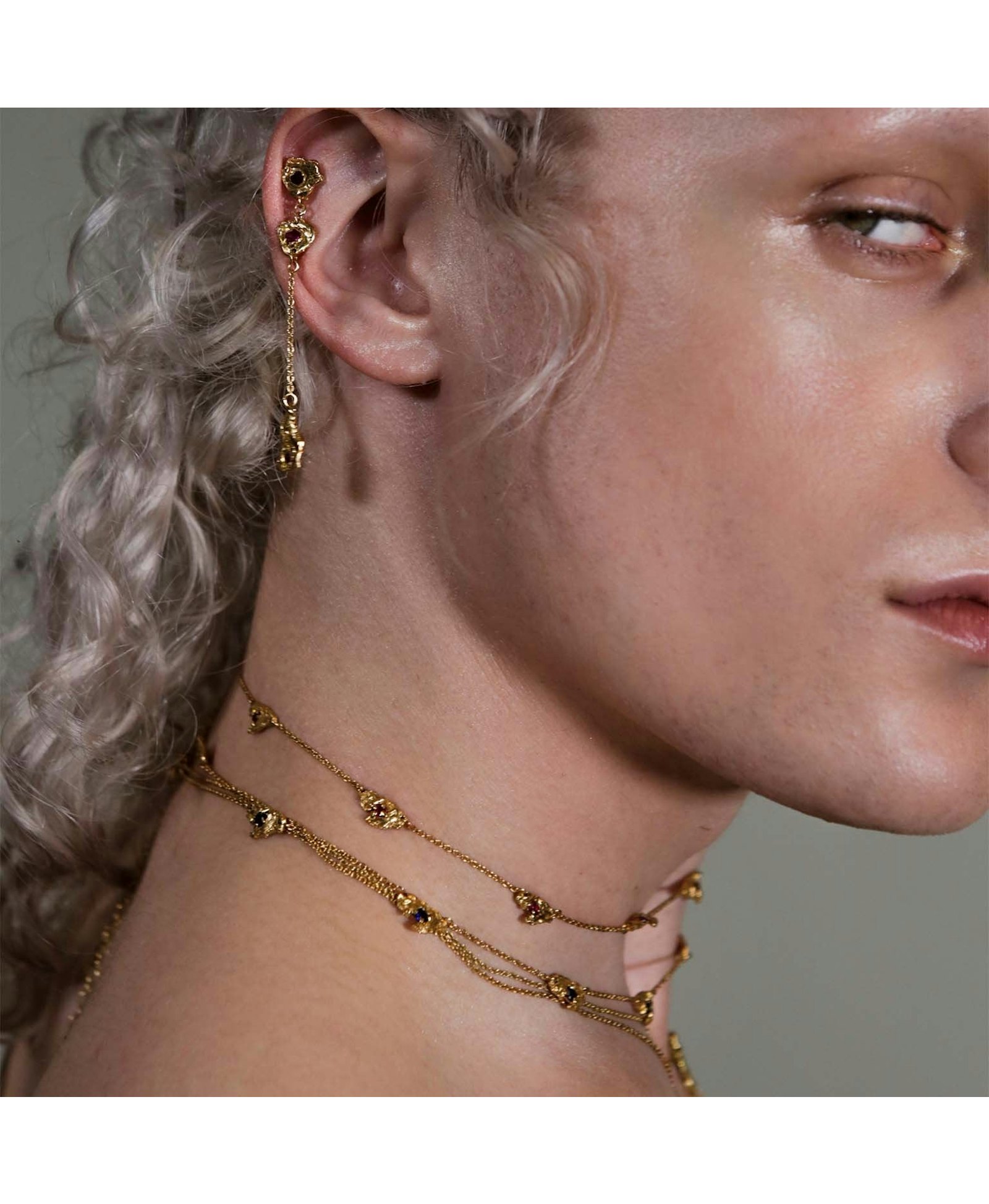 Naha Ruby Earrings made by Loveness Lee