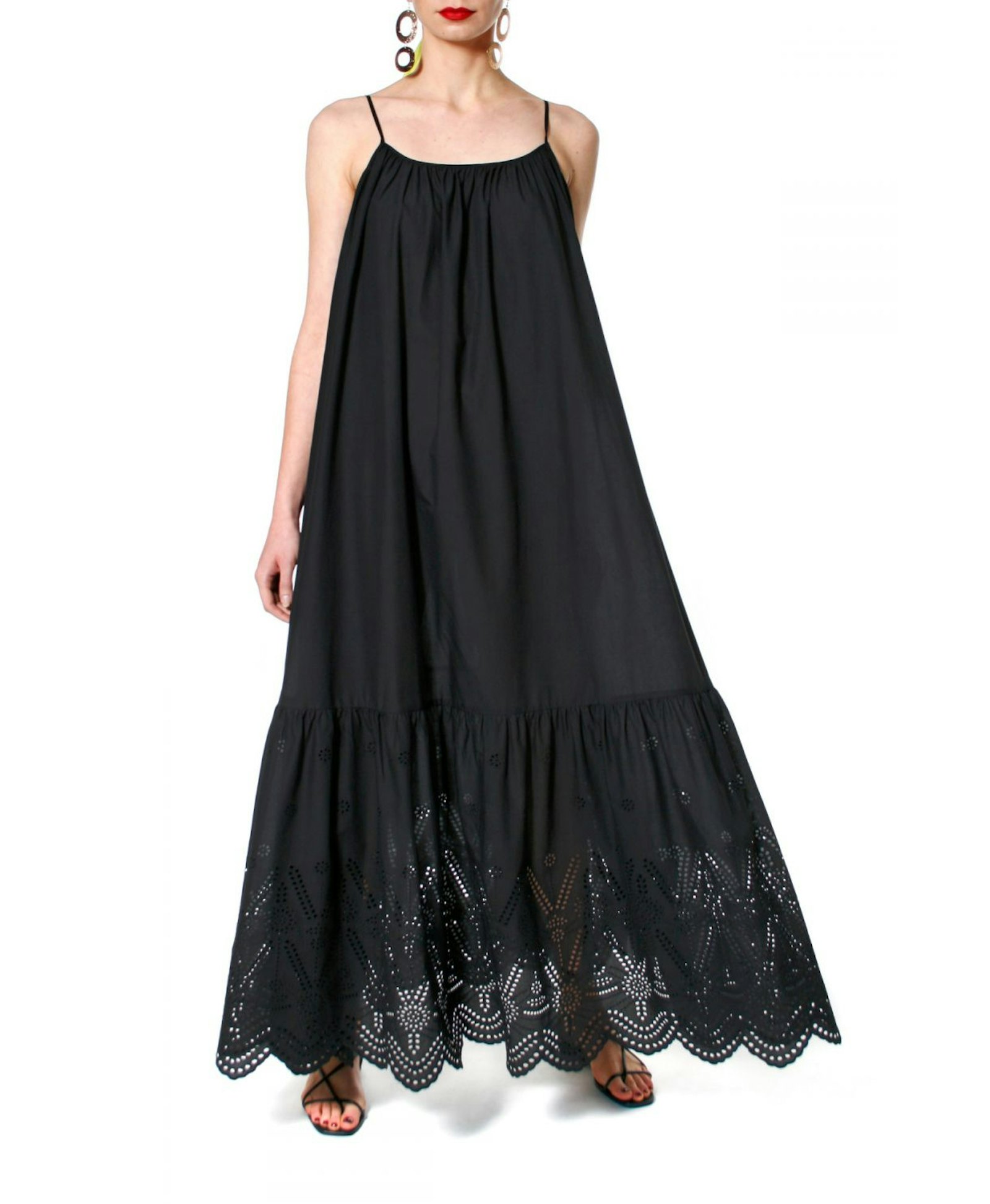 Dress Lea Black Beauty in Black made by HALEWSKI