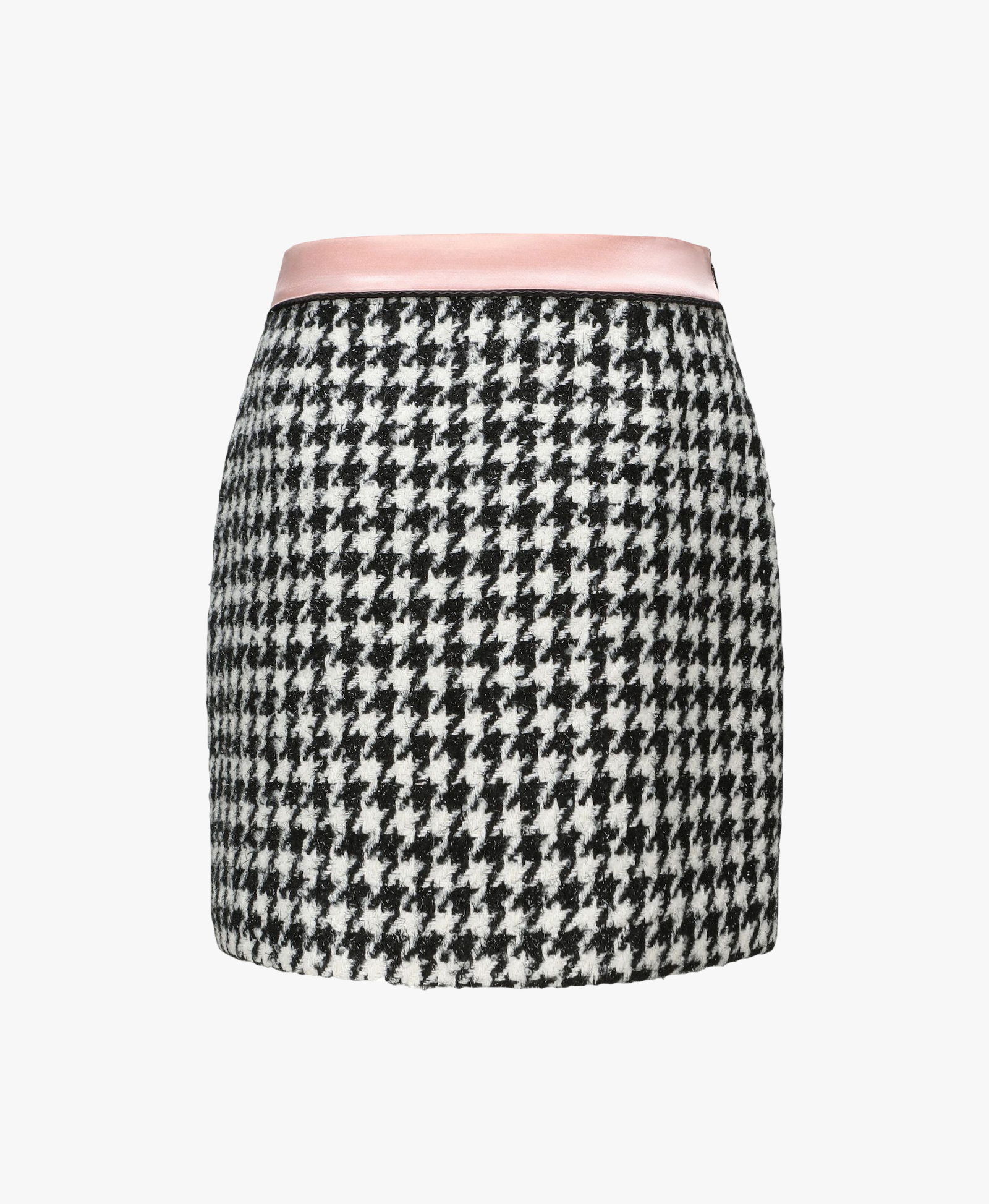 Nadia Skirt (Houndstooth) (Final Sale) in Black made by Nana Jacqueline