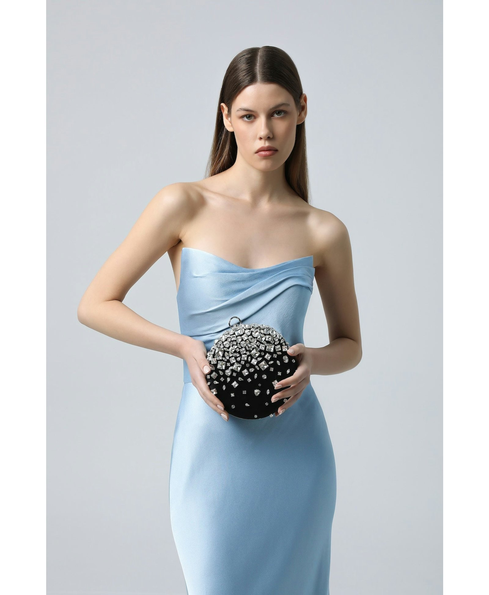 Strapless Draped Bustier Gown made by NDS The Label