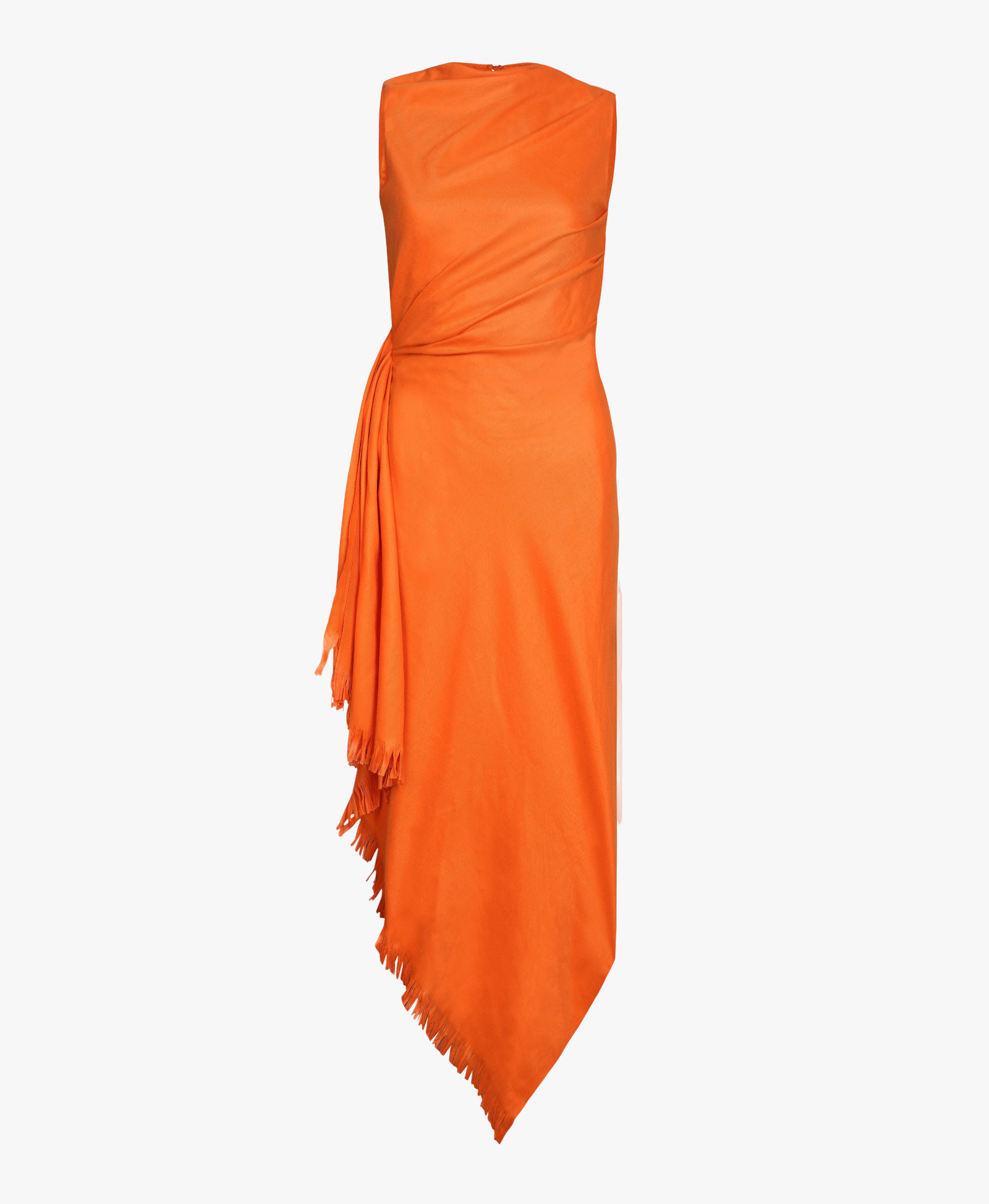 Draped Wool Blend Shawl Dress made by Szabo Sihag