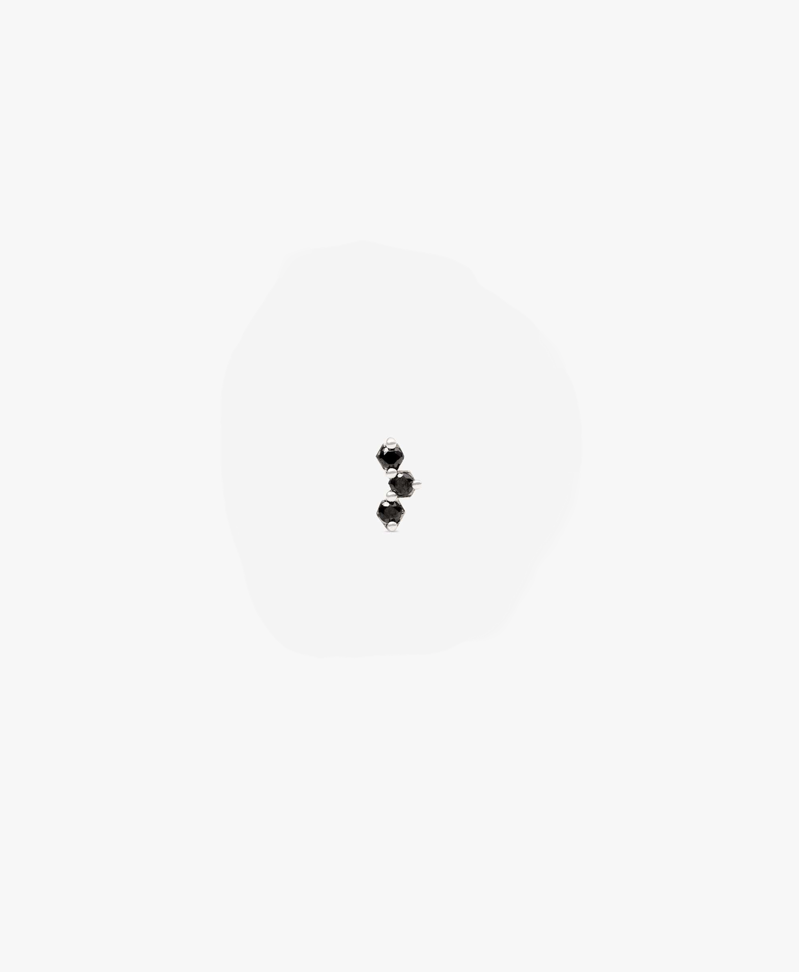 HONEY I'M HOME LABRET BLACK DIAMONDS & WHITE GOLD made by ENNUI