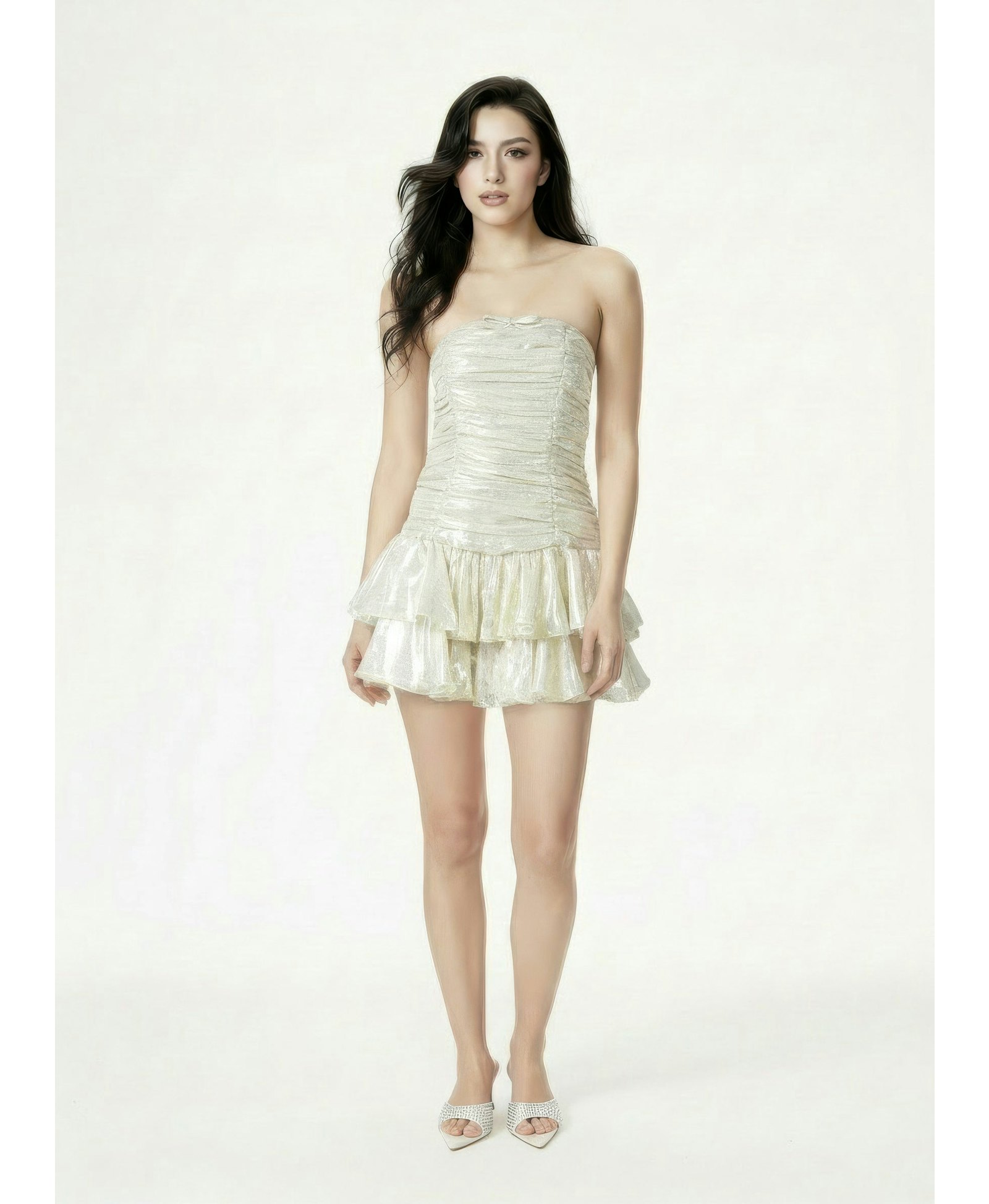 Sofie Gold Mini Dress made by Nana Jacqueline