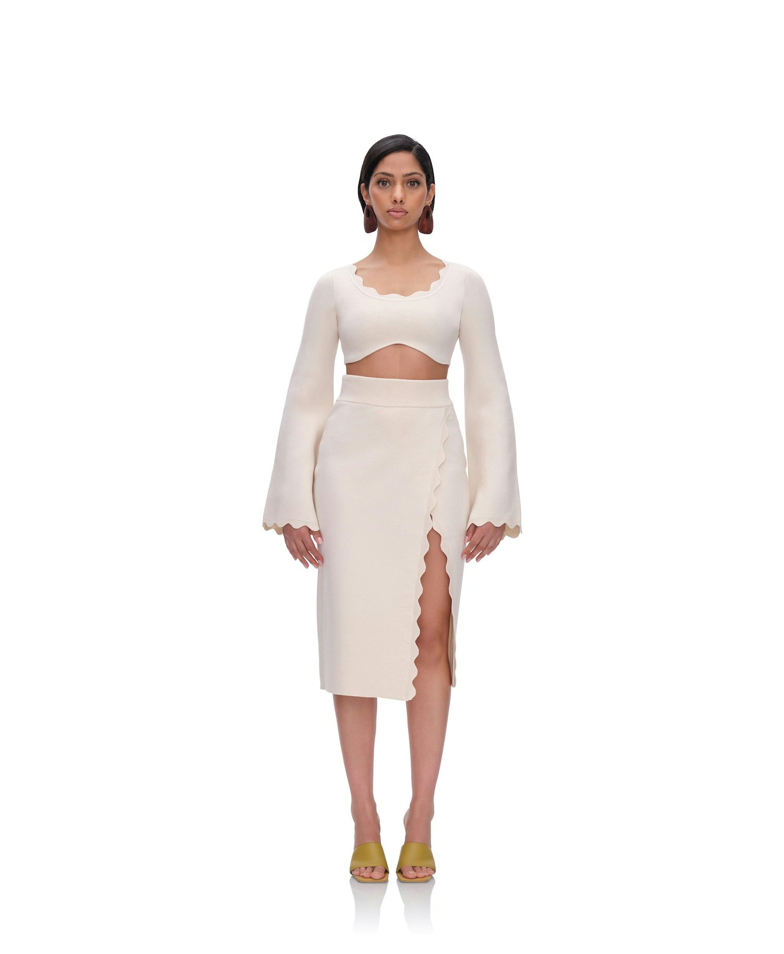 ODA MIDI SKIRT - TUSK made by Andrea Iyamah