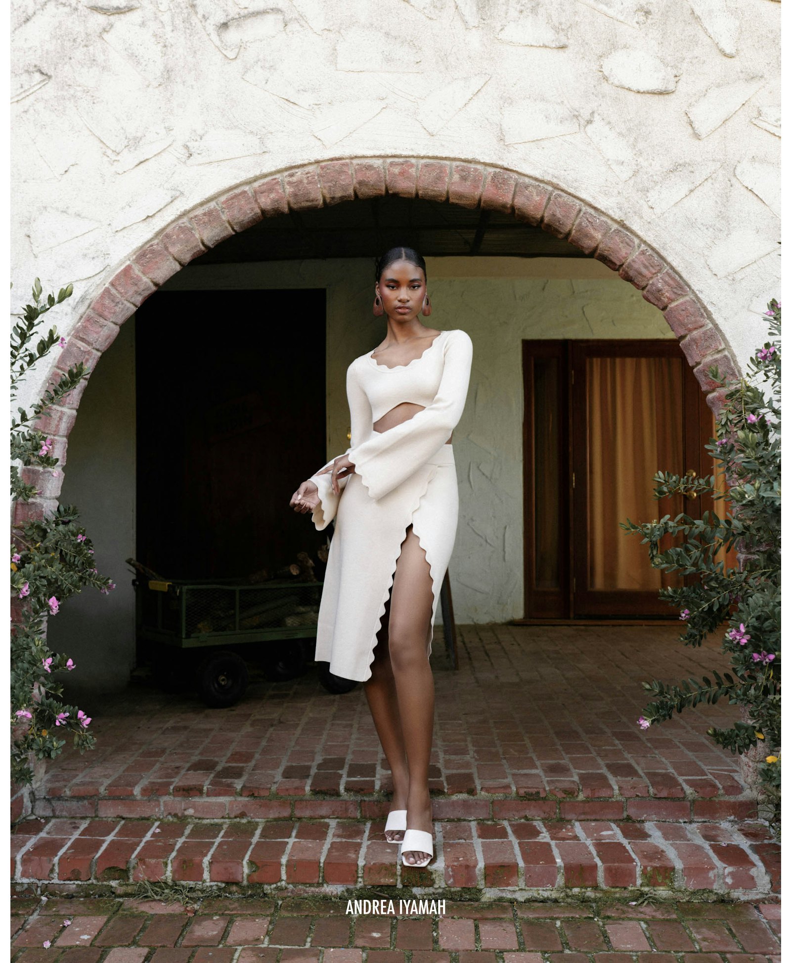 ODA MIDI SKIRT - TUSK made by Andrea Iyamah