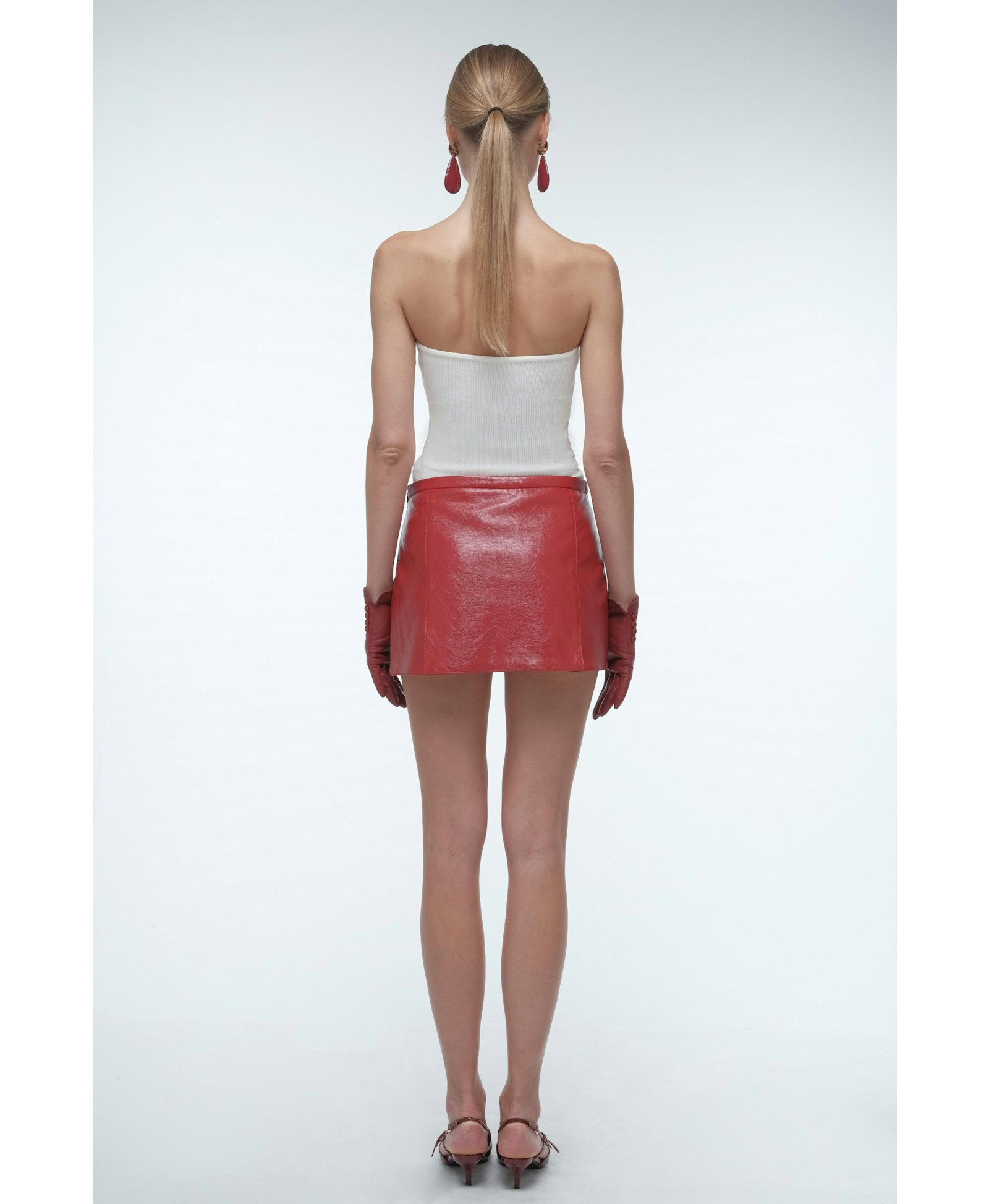 Knit tube top made by AFTERHOURS