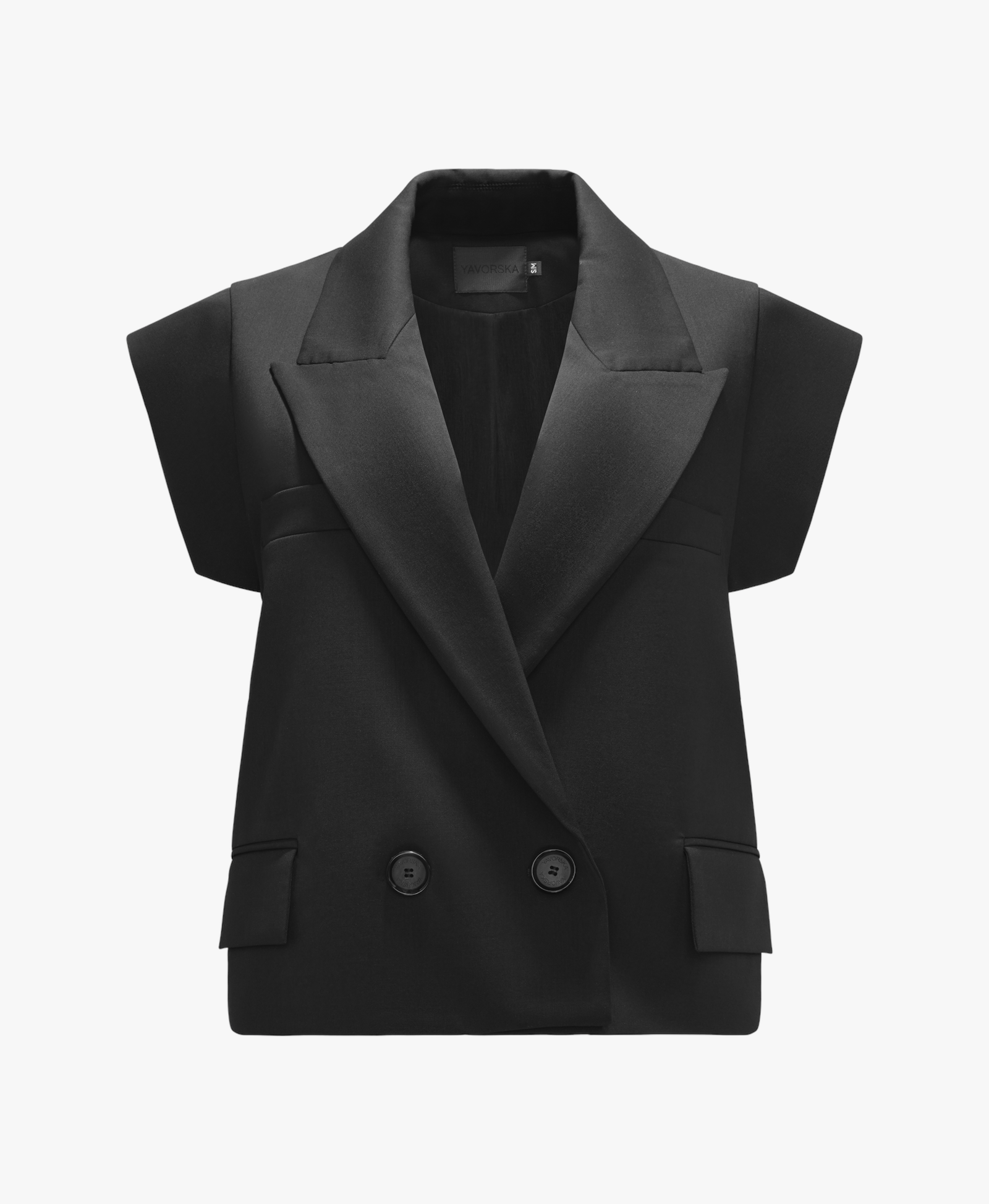 Short Sleeveless Vest made by YAVORSKA