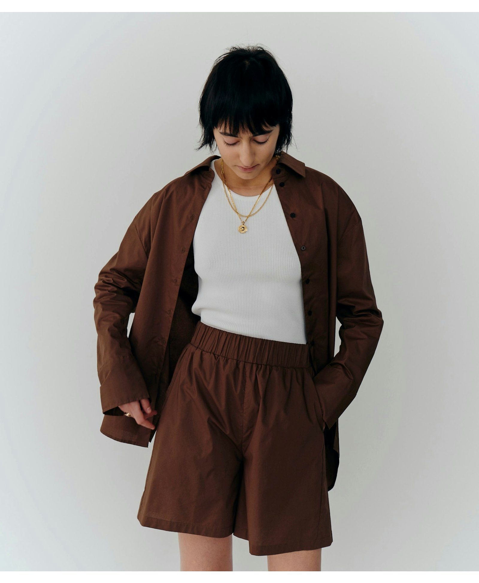 Bryan Shorts - Brown made by HERSKIND