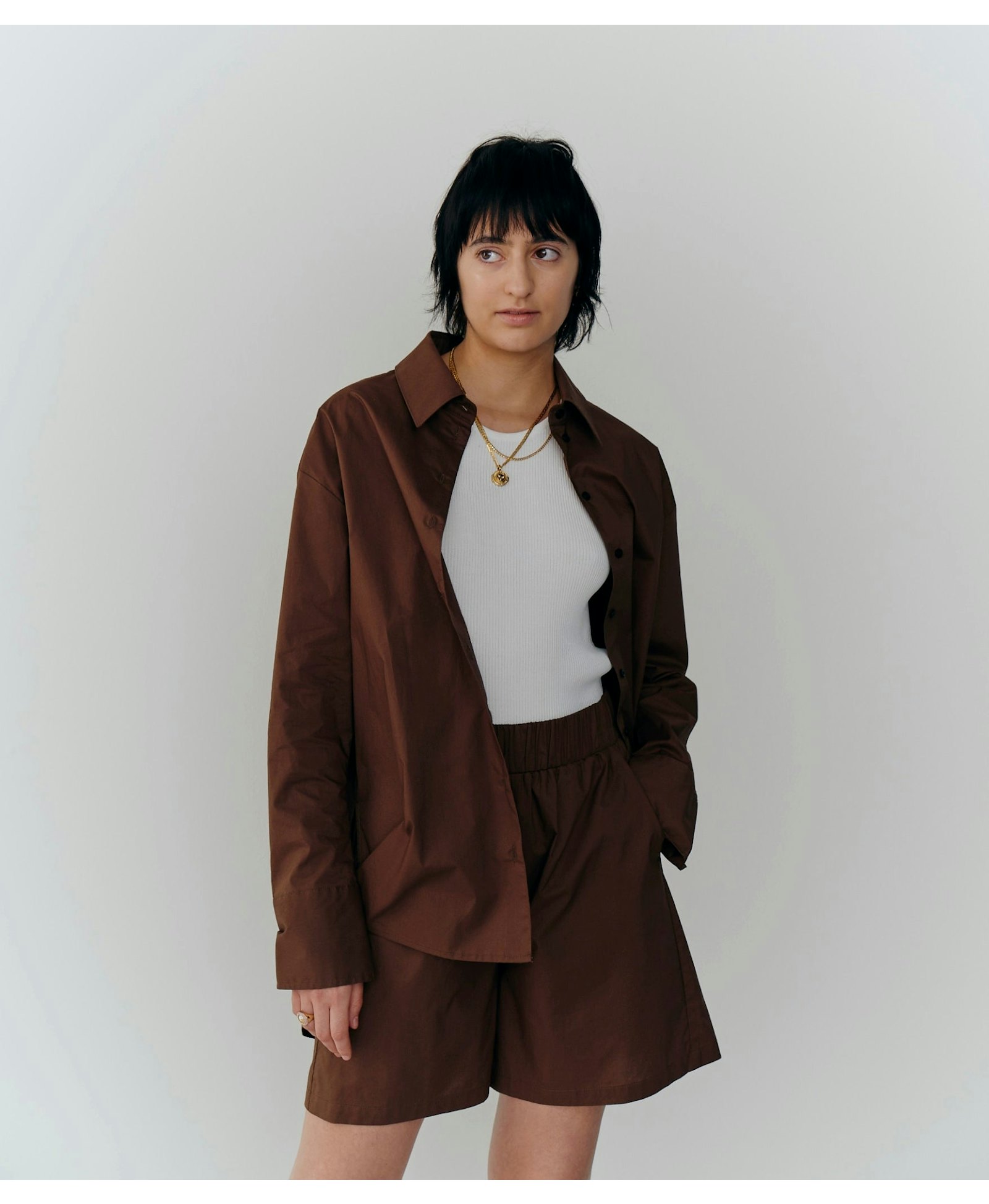 Bryan Shorts - Brown made by HERSKIND