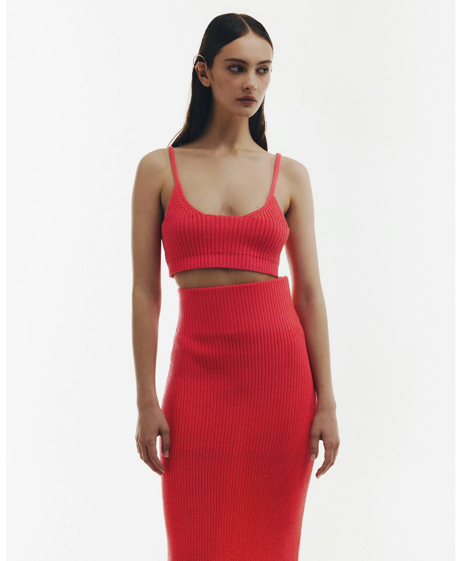 Brink pink top made by KNITEL