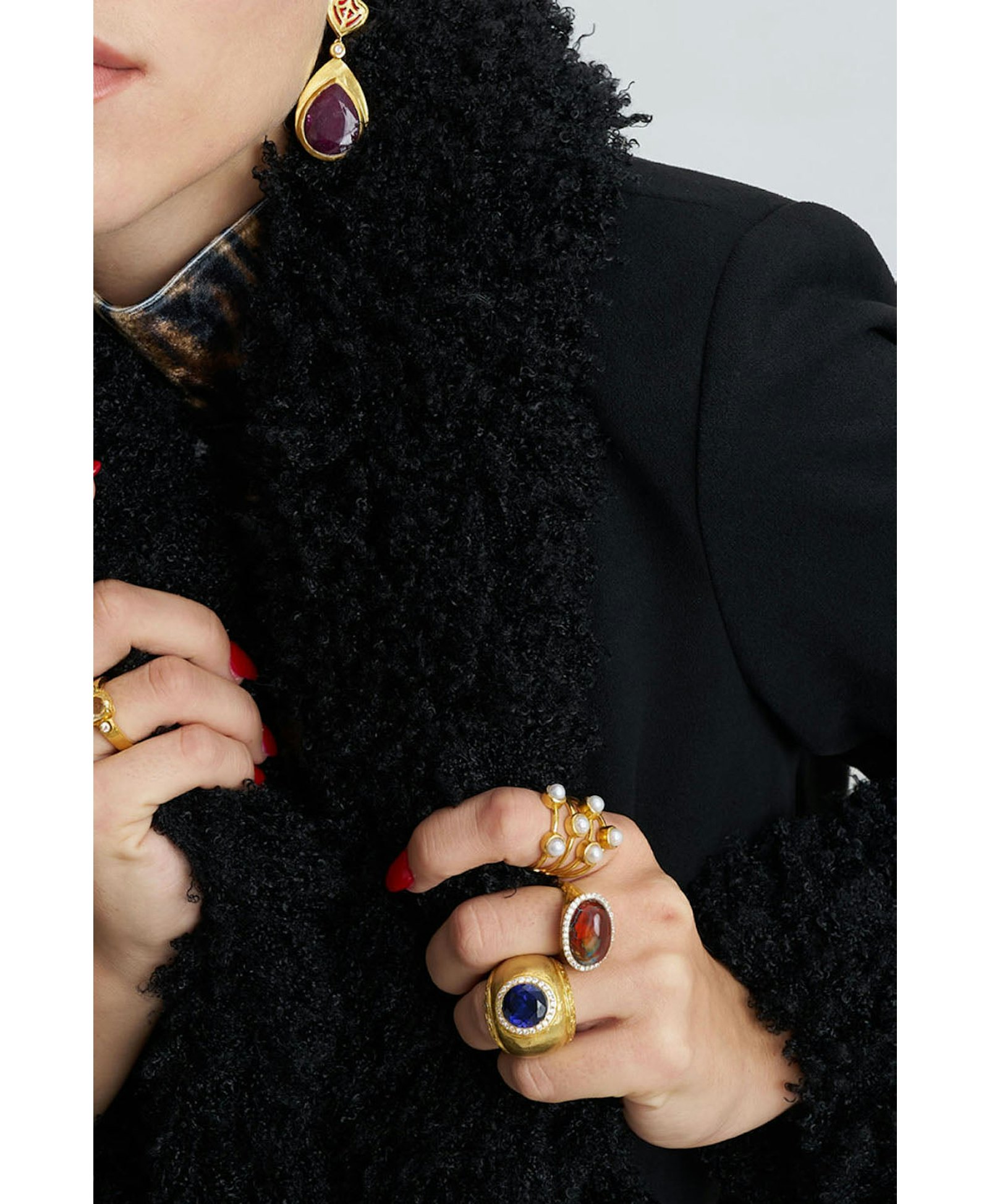 Agate Gold Ring made by Lora Istanbul