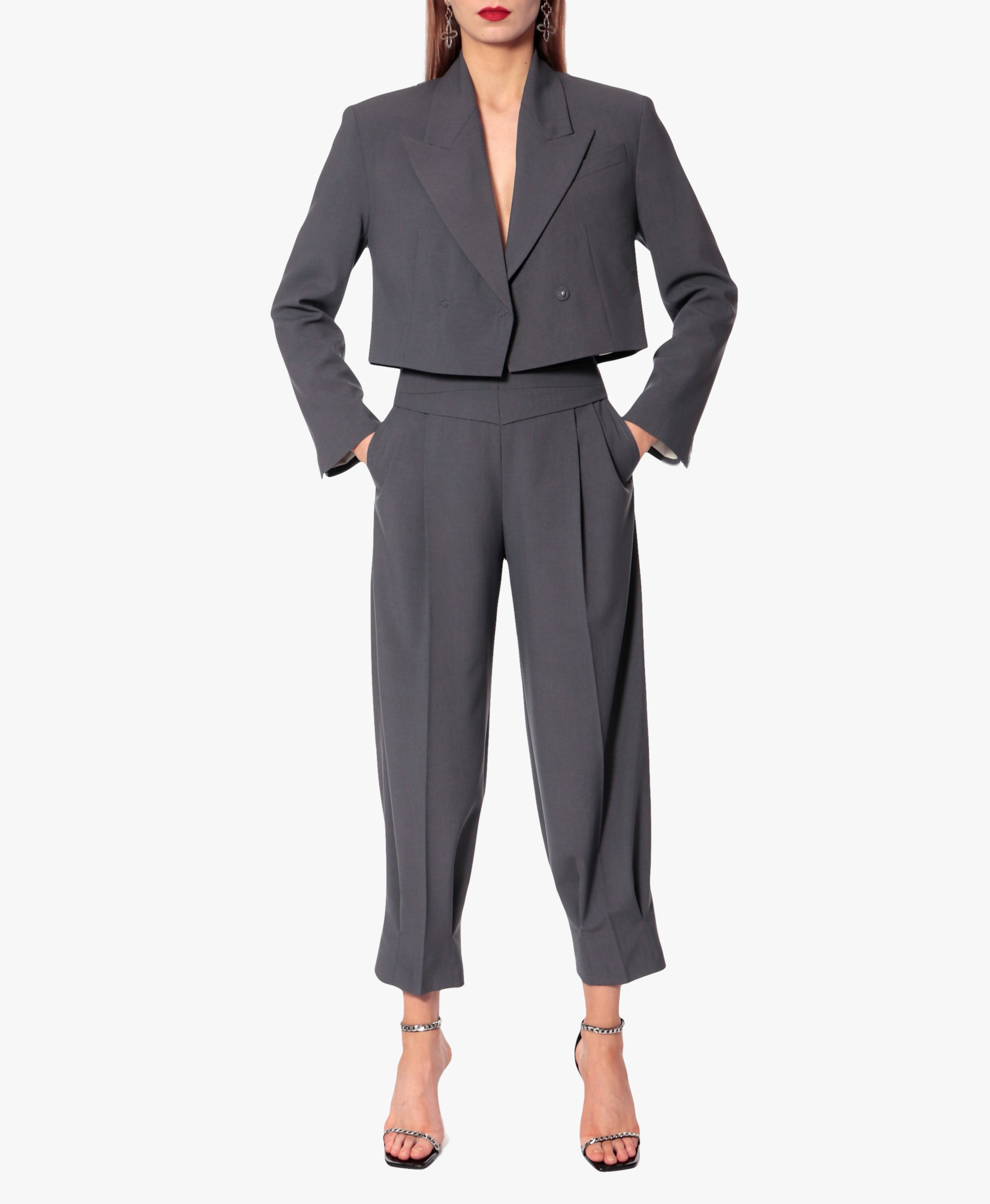 Blazer Giorgia Castlerock in Grey made by HALEWSKI