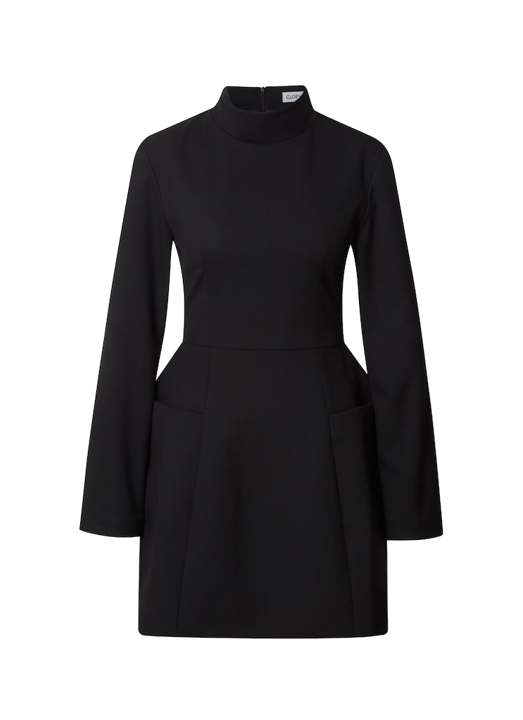 Cloeys Paris Long Sleeve Dress In Black