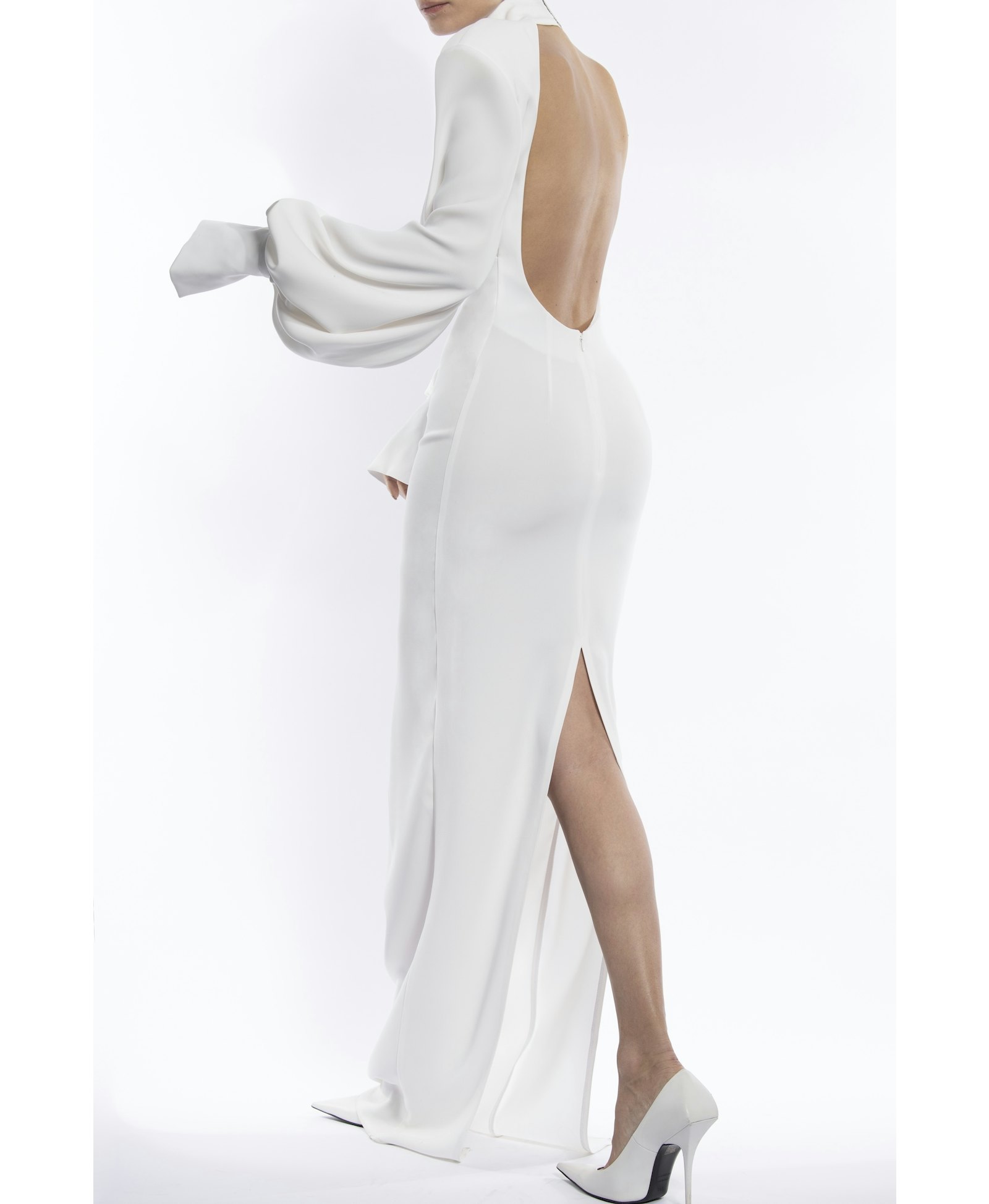 Pearl Dress in White made by Vestiaire d'un Oiseau Libre