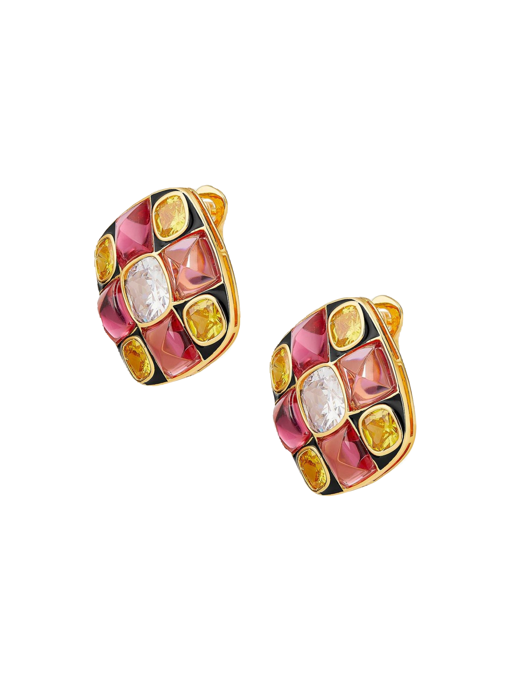 Cassandra Earrings (Pink) in Pink made by Nana Jacqueline