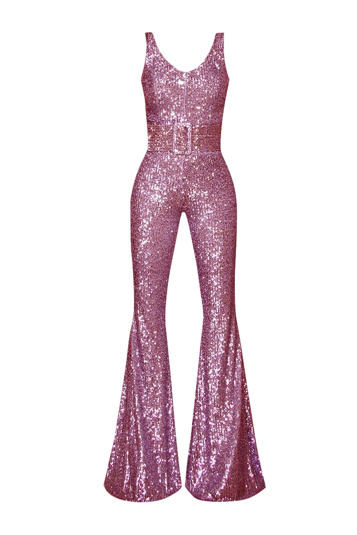Gigii's Rika Jumpsuit In Pink