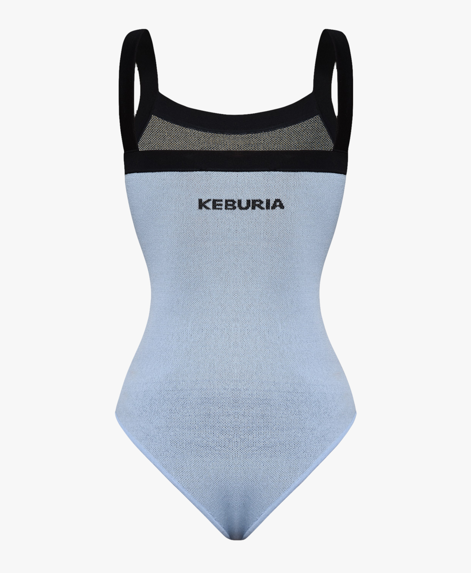 KNIT BODYSUIT in Blue made by KEBURIA