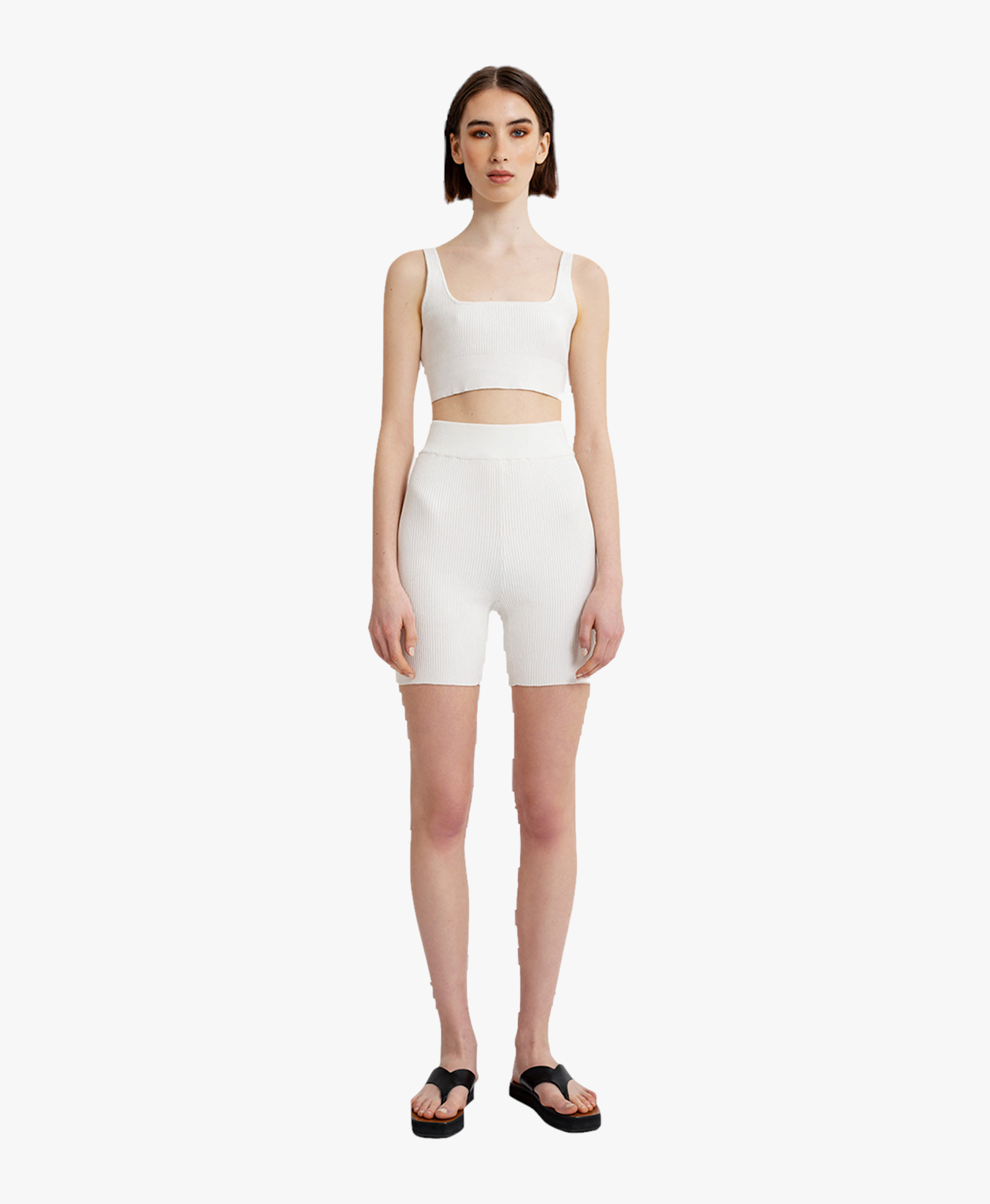 Laura Shorts in White made by AÉRYNE