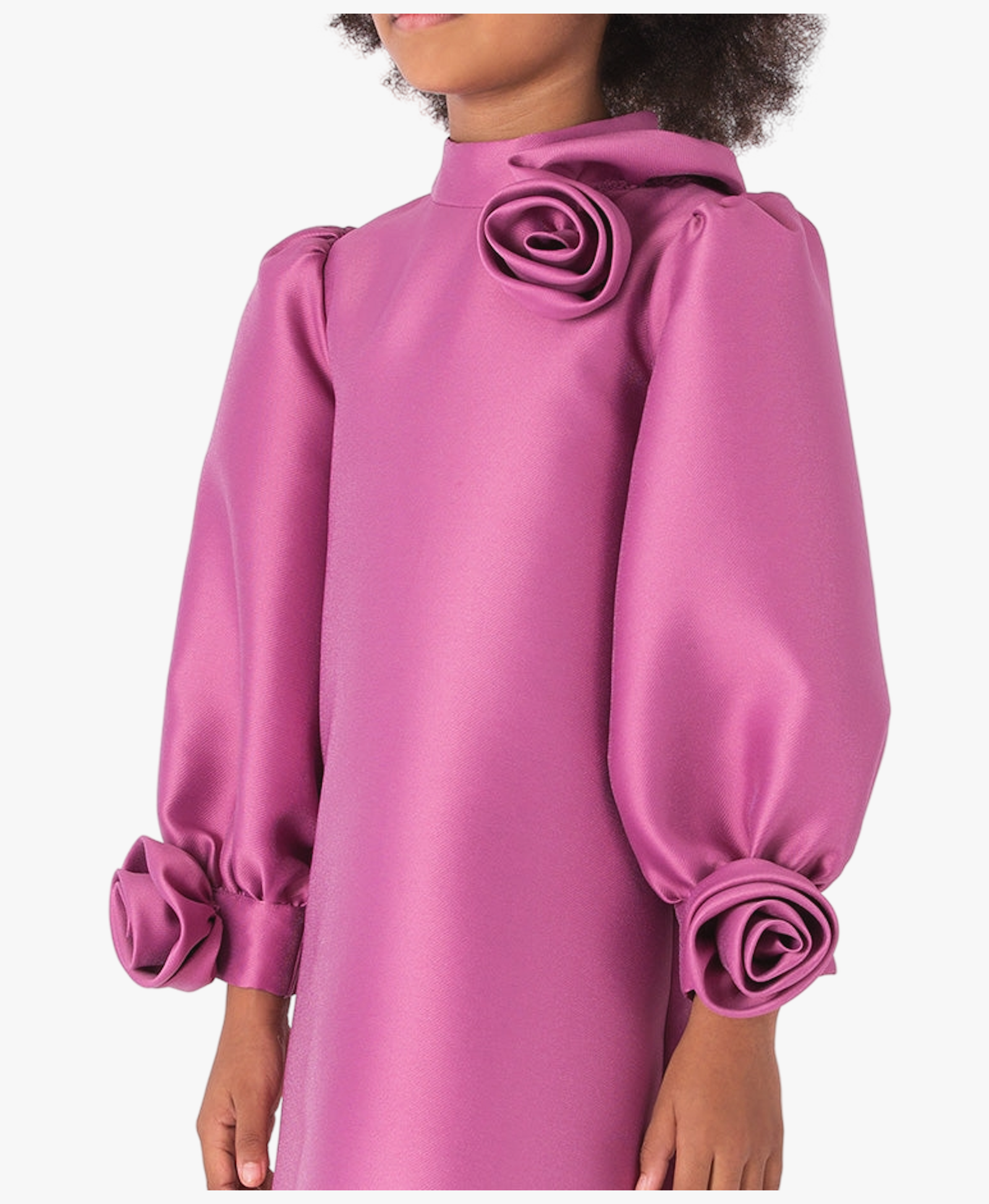 3D Roses Appliqué Girls Dress made by Mama Luma