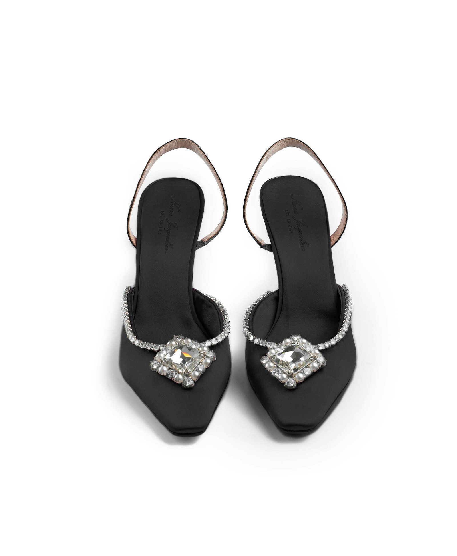 Black Nia Heels (Final Sale) in Black made by Nana Jacqueline