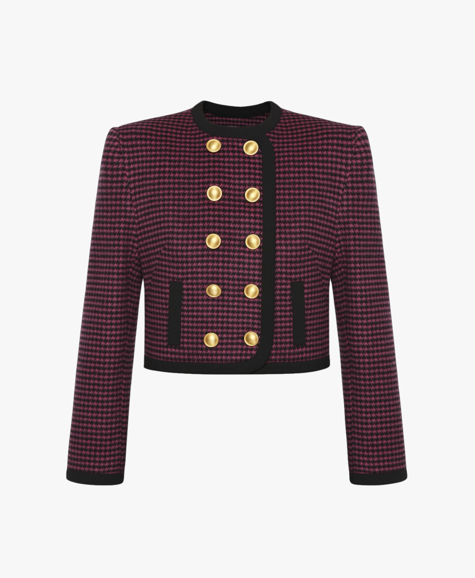 WOOL CROPPED DOUBLE-BREASTED BLAZER made by KEBURIA