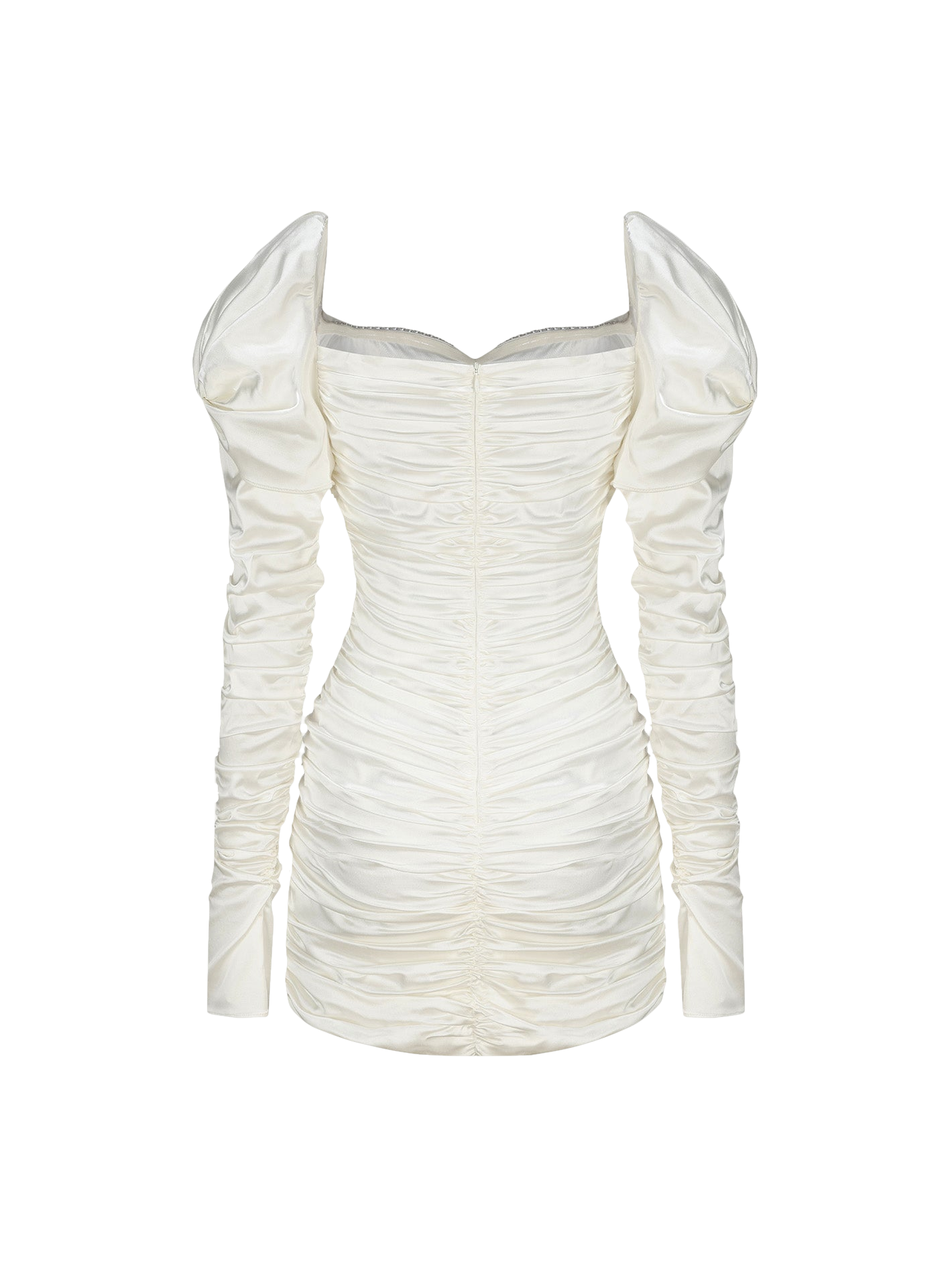 Shop Nana Jacqueline Daphne Satin Dress (white)