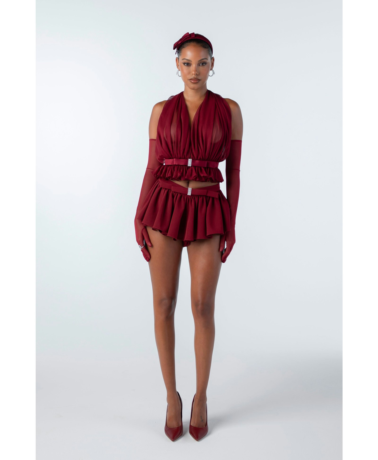 Giselle Top (Red) made by Nana Jacqueline