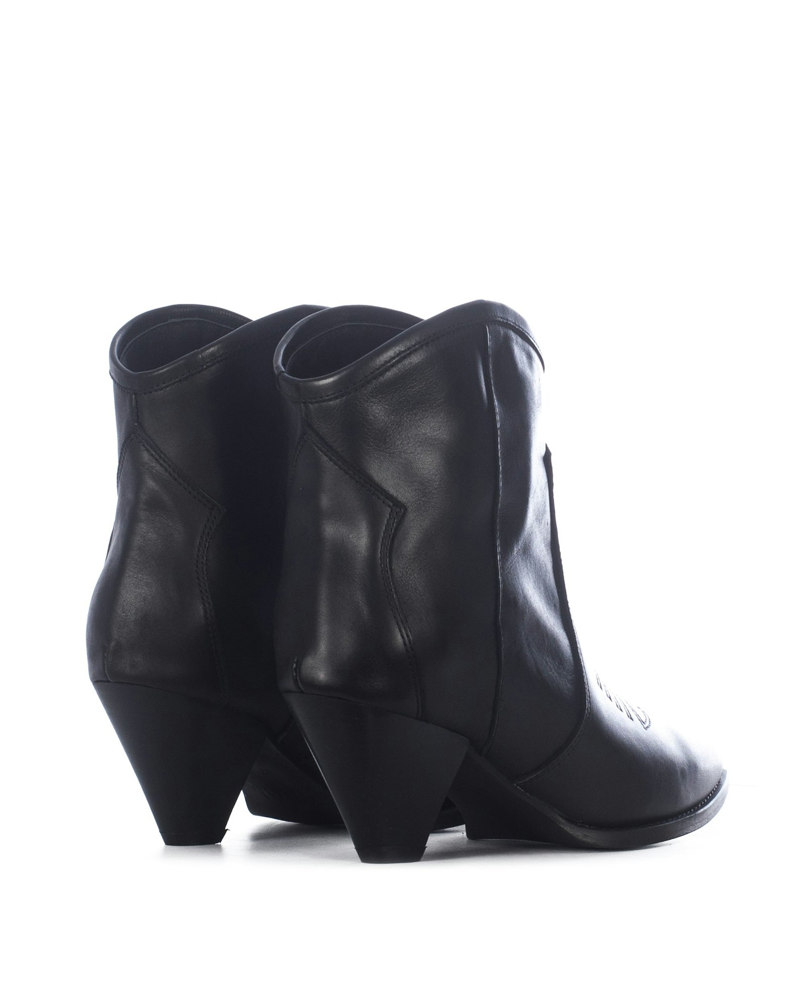 CREAM BLACK ANKLE BOOTS made by Toral