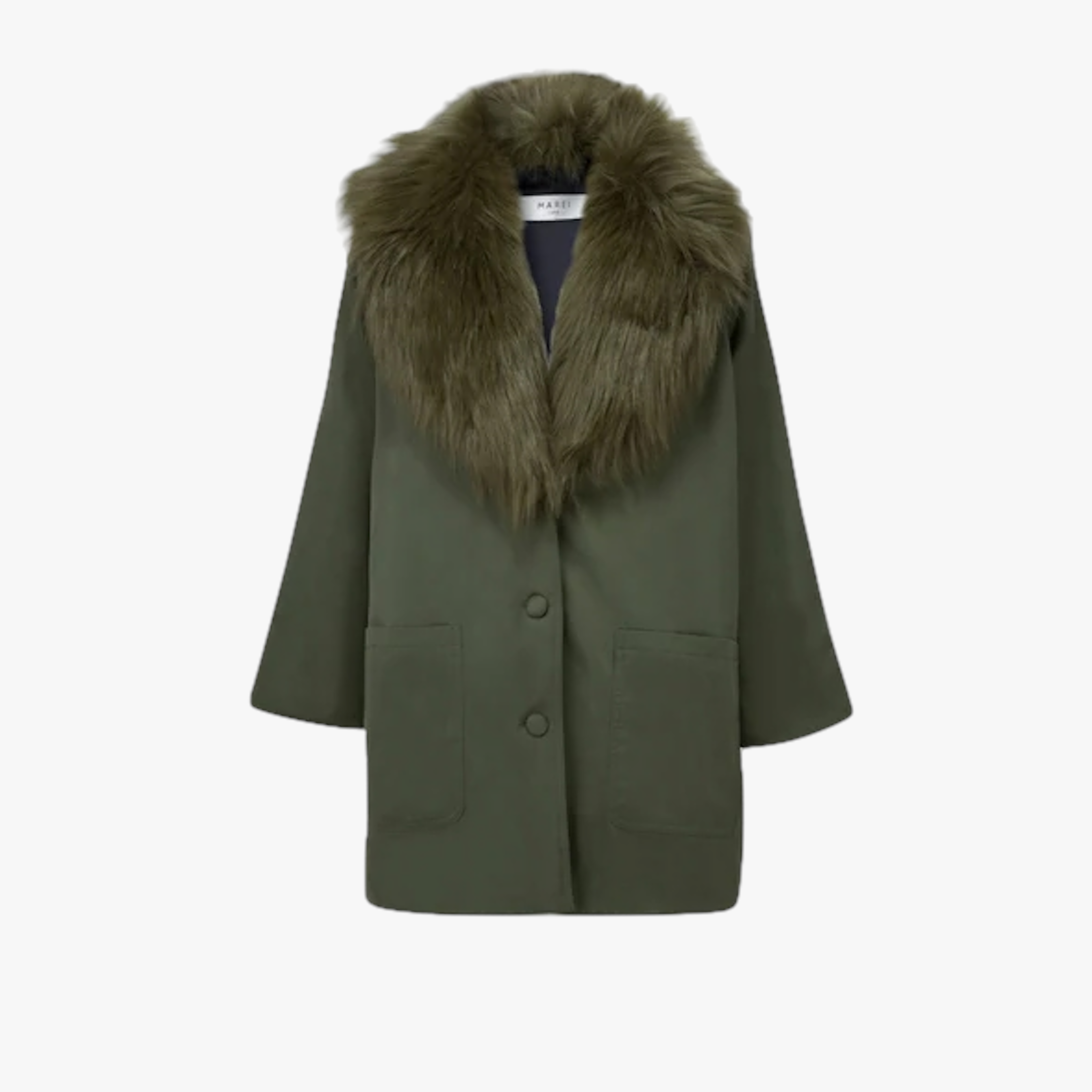 Brown Faux Fur Oversized Coat
