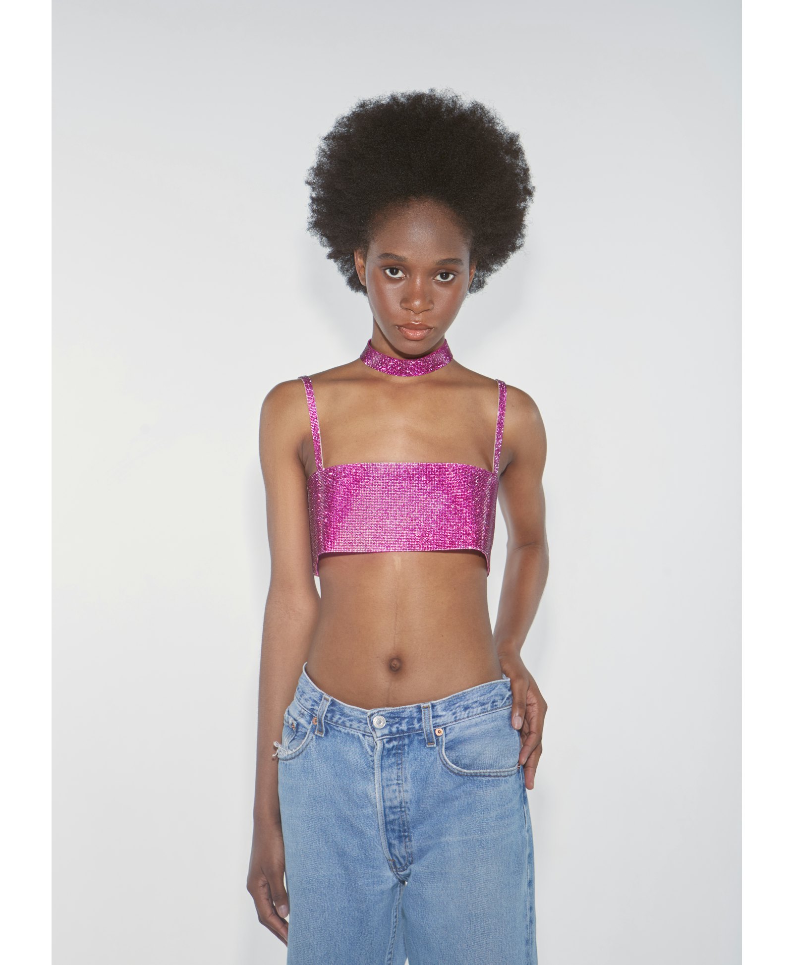 Charlotte Choker Barbie Pink made by NUÉ