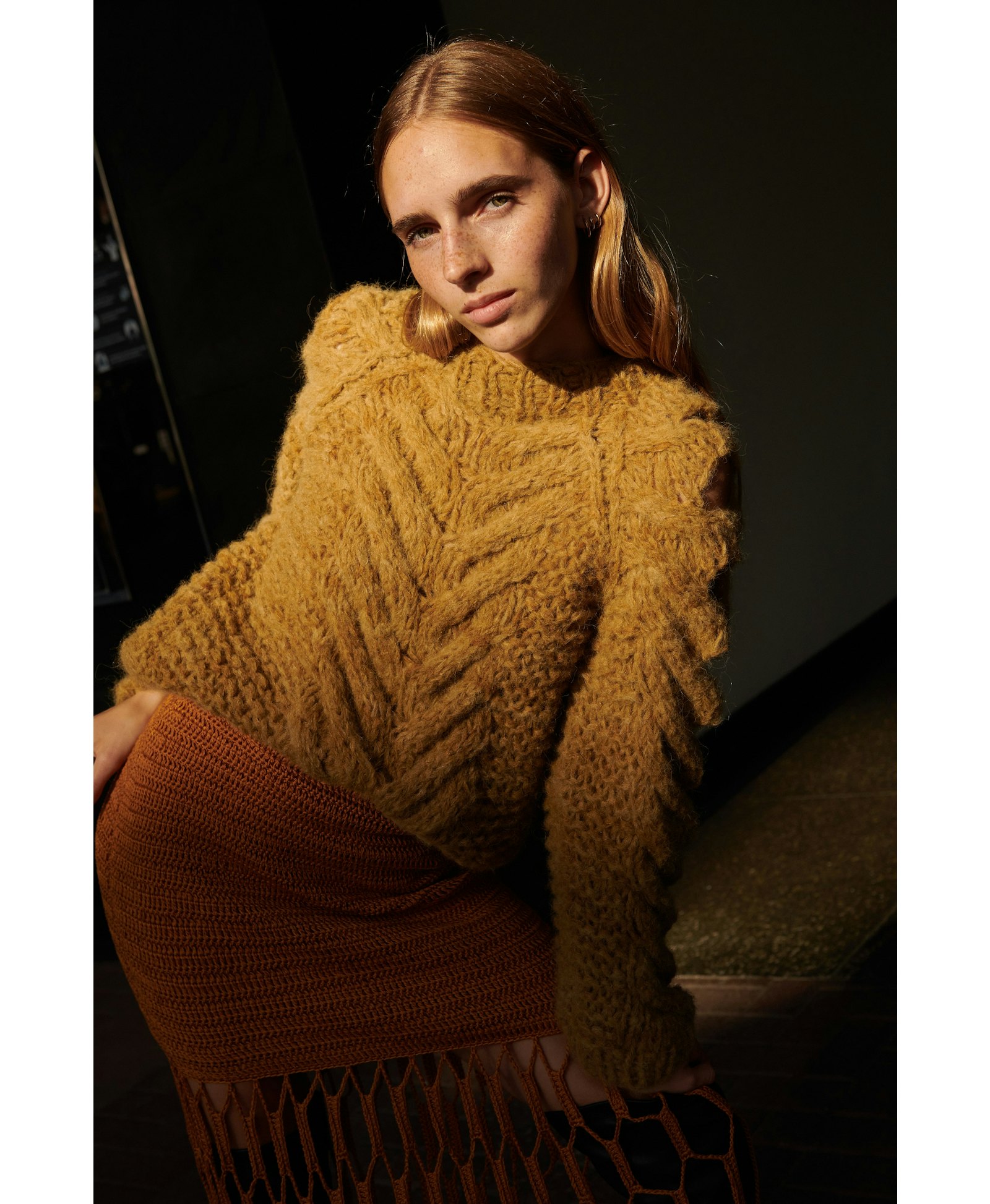 JAQARU sweater in Yellow made by AYNI