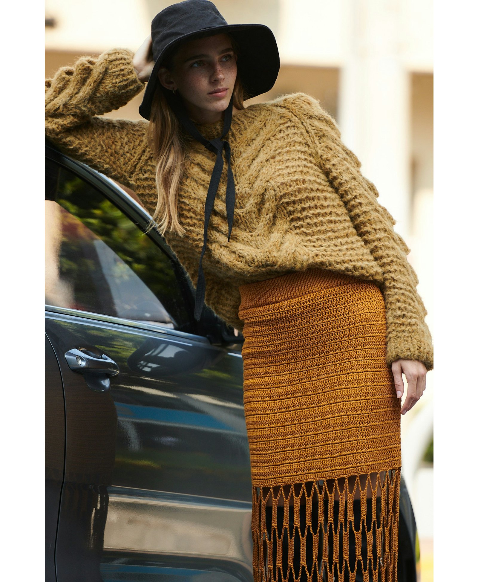 JAQARU sweater in Yellow made by AYNI