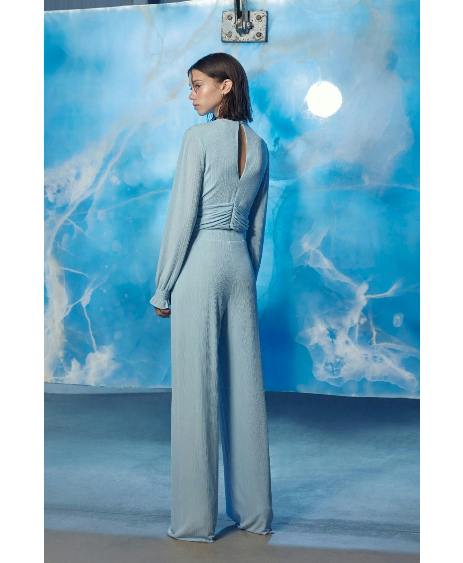 Orvell Light-Weight Knitted Drapped Top made by Nazli Ceren