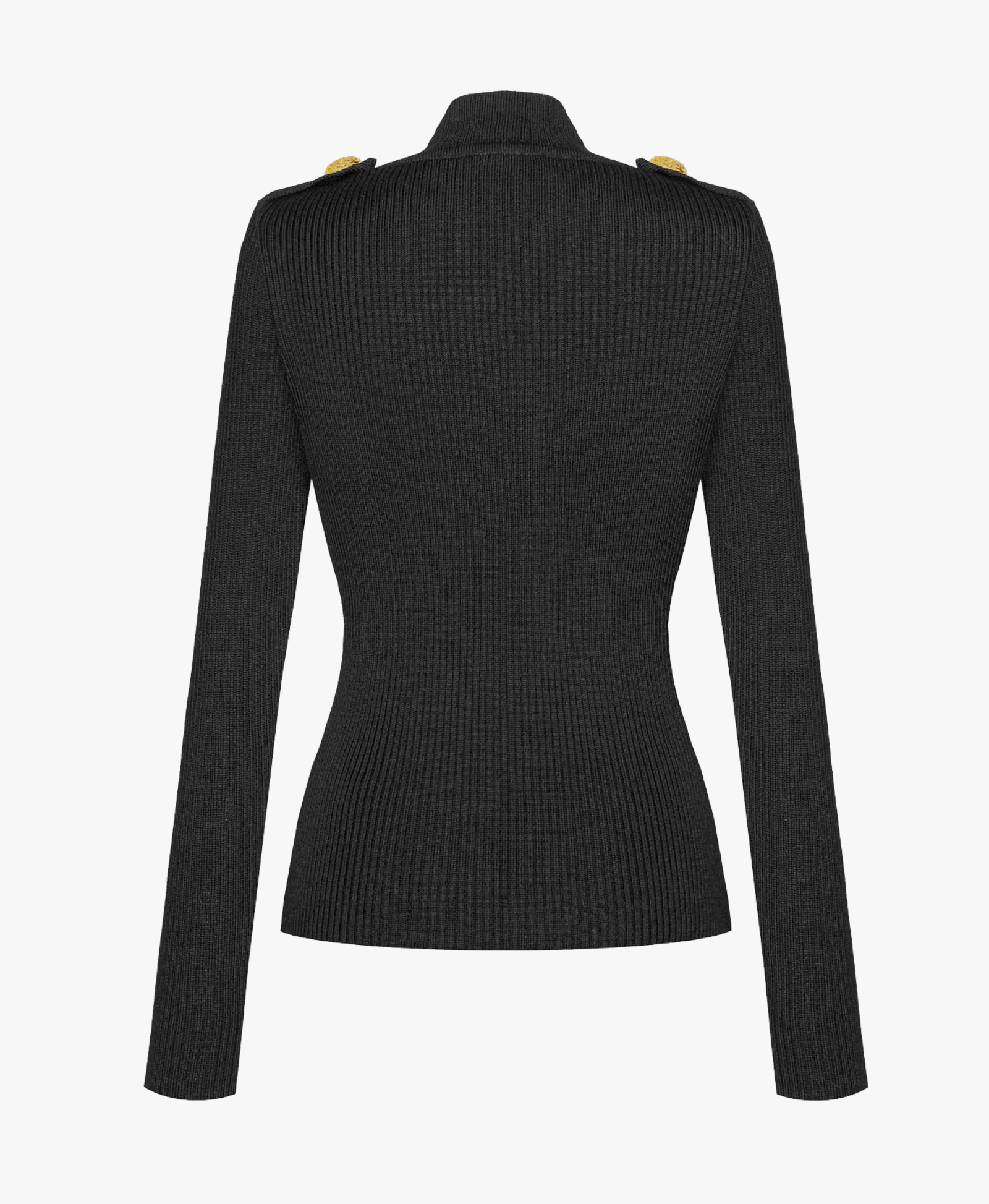 BLACK MERINO WOOL GOLF made by BENU Studio