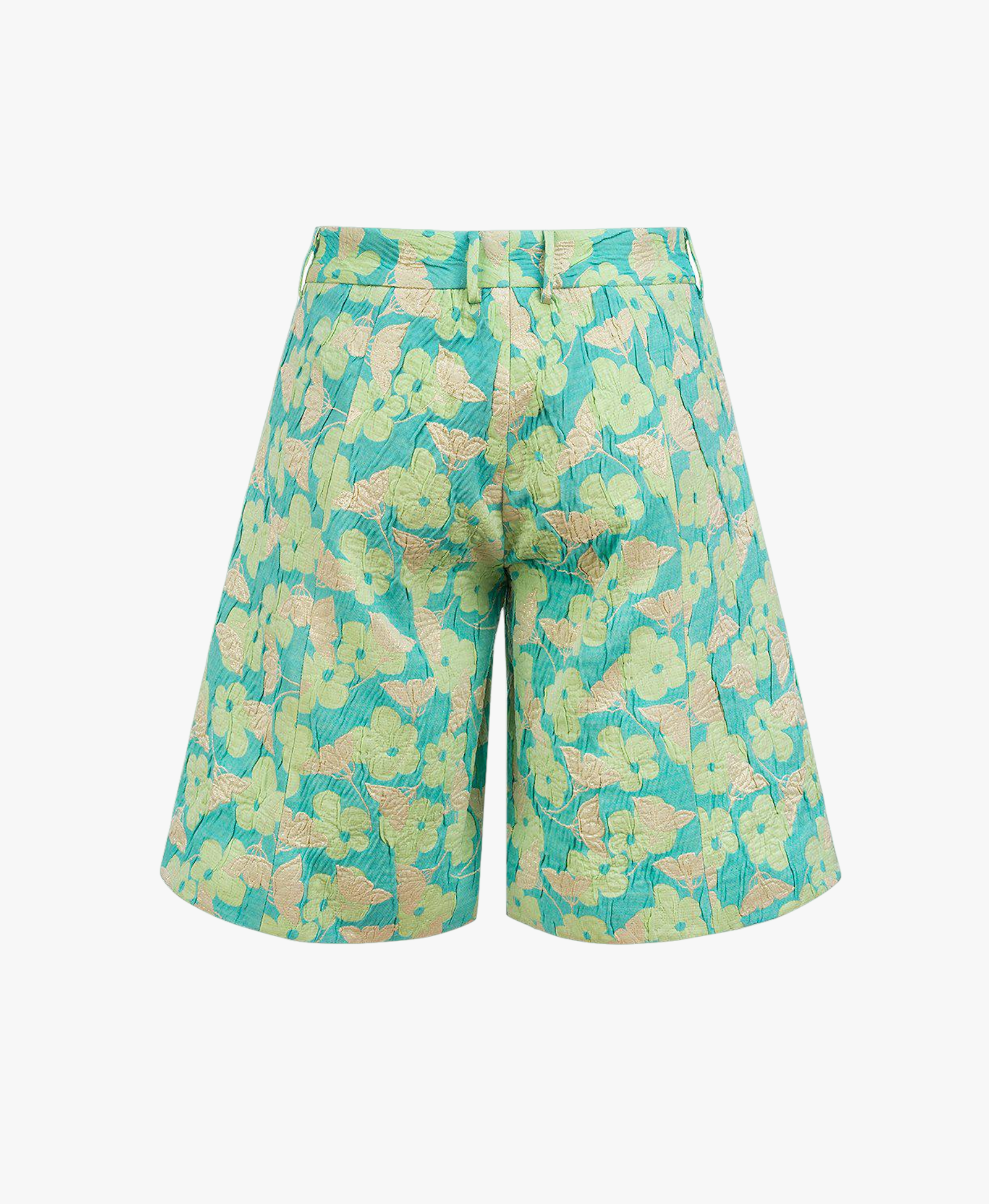 Mint Jacquard Shorts made by ANDREEVA