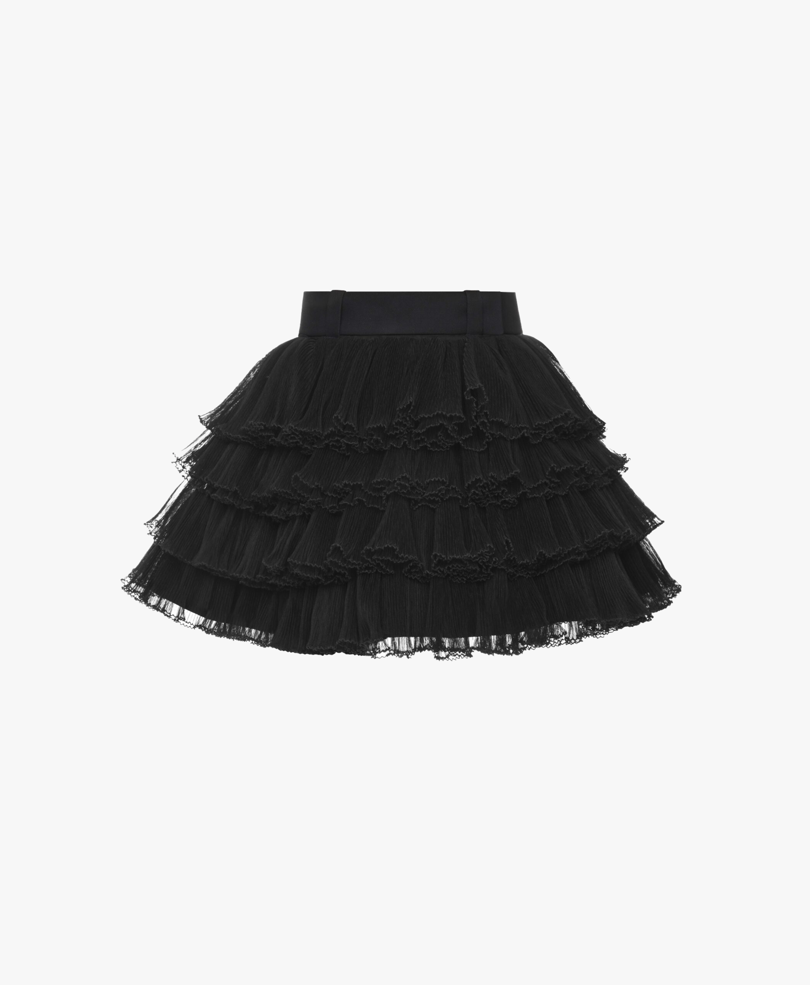 All ruffles mini skirt made by Maria Kokhia