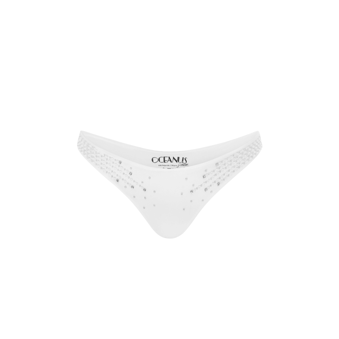 Oceanus Swimwear Ophelia Bikini Bottoms White