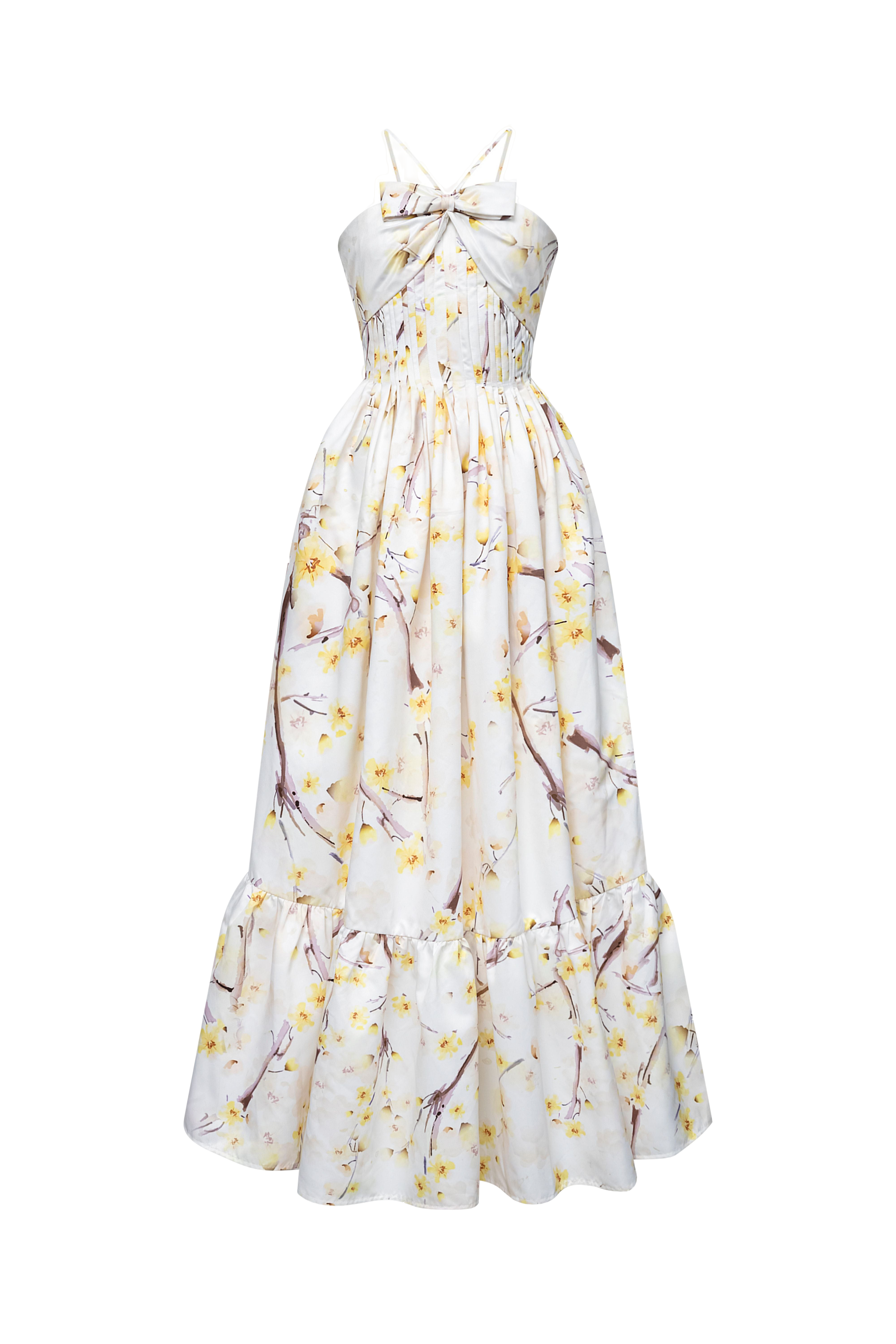 Shop Justin Tong Denny Dress In White