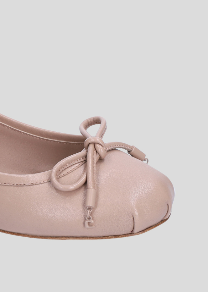 Shop Lola Cruz Shoes Sacha Ballet Flat In Beige